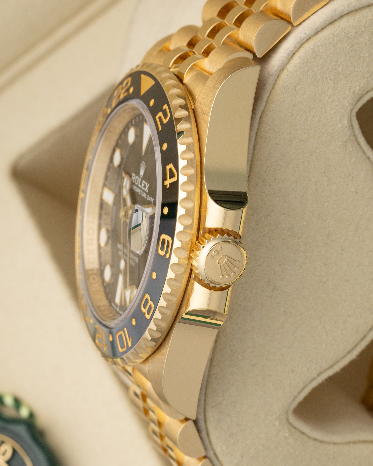 Yellow Gold Rolex GMT-Master II 126718GRNR | Noah's Fine Watches Dallas