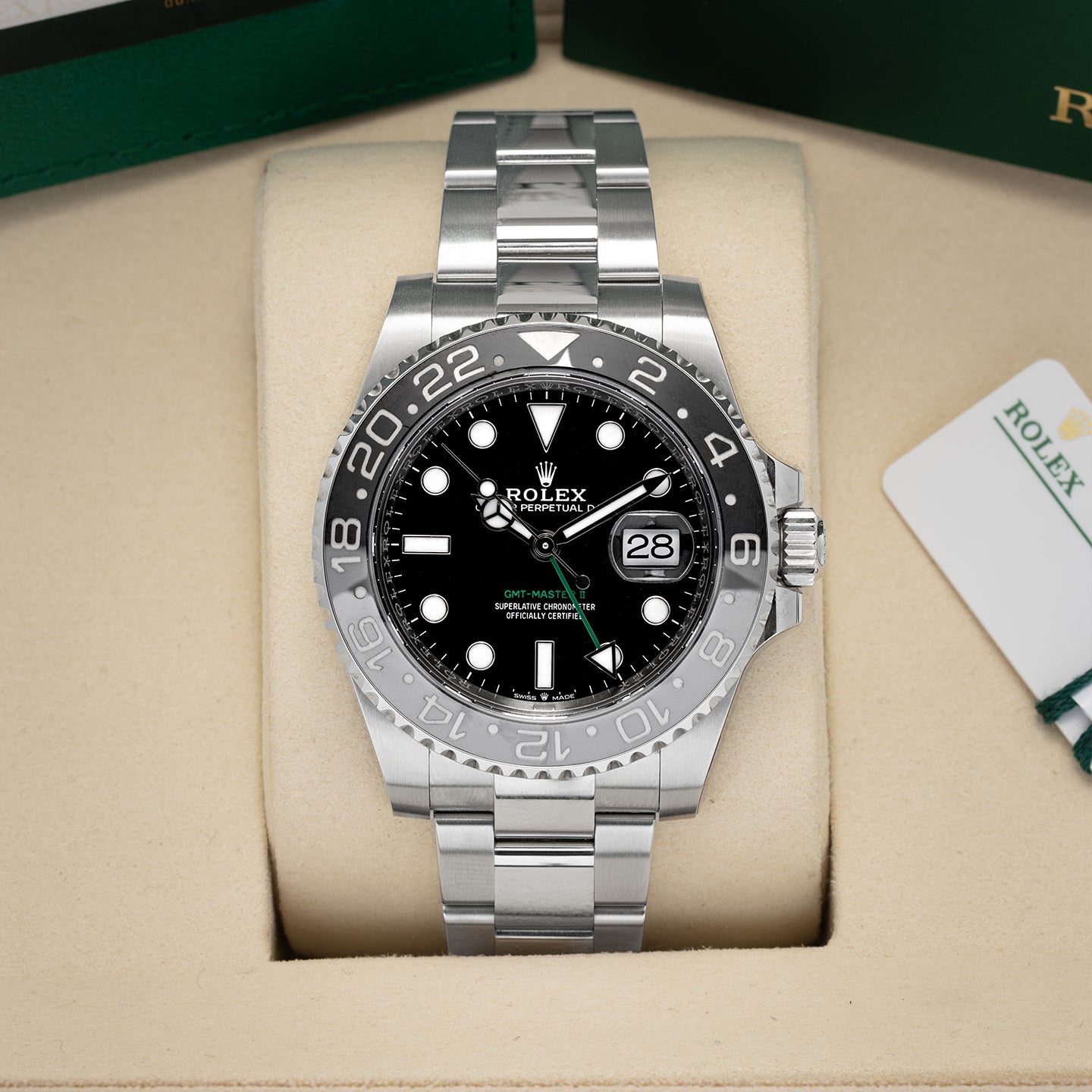 Rolex GMT-Master II Bruce Wayne 126710GRNR | Noah's Fine Watches Frisco, Texas