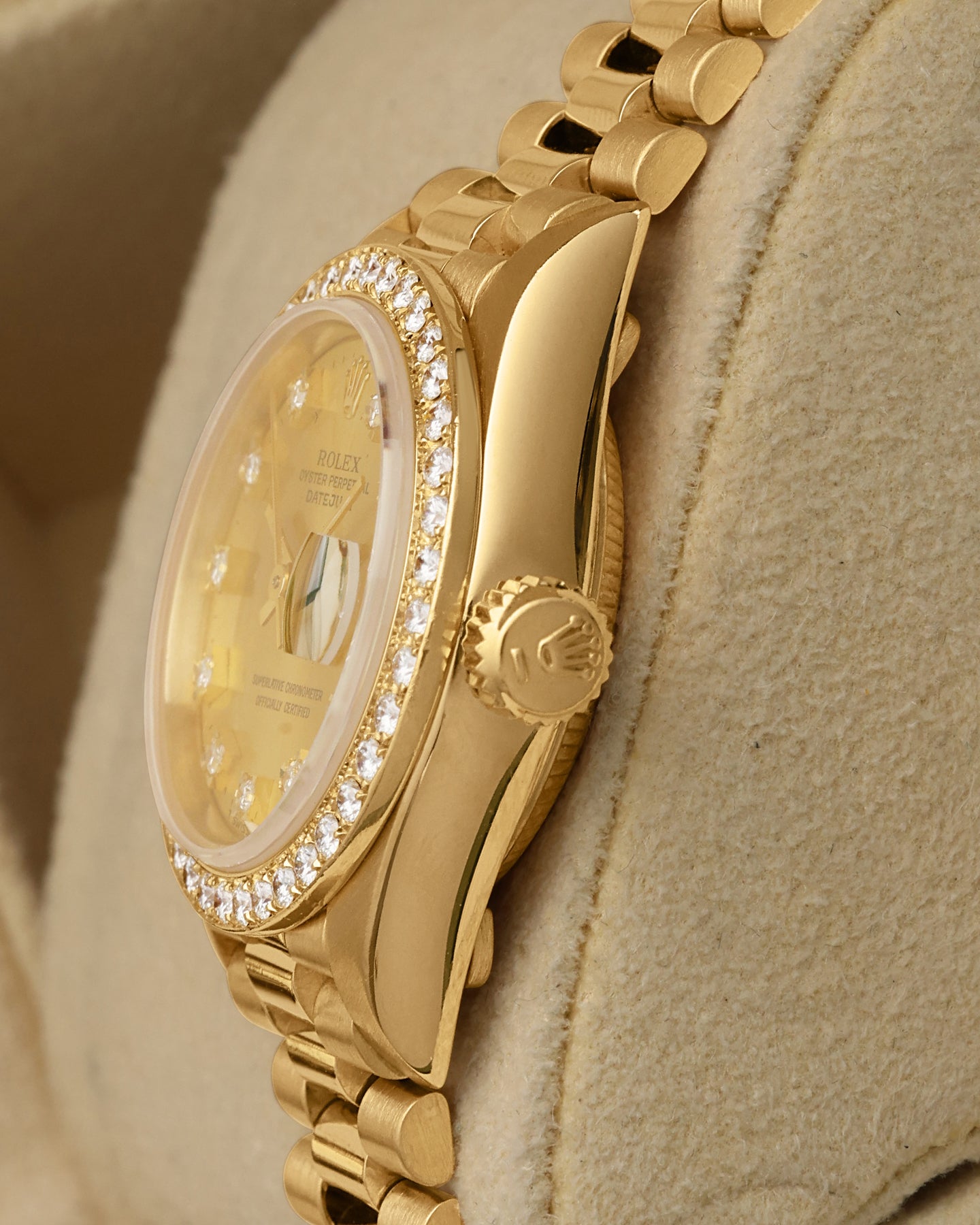 Champagne Diamond Rolex Datejust 26 69178 | Noah's Fine Womens Watches