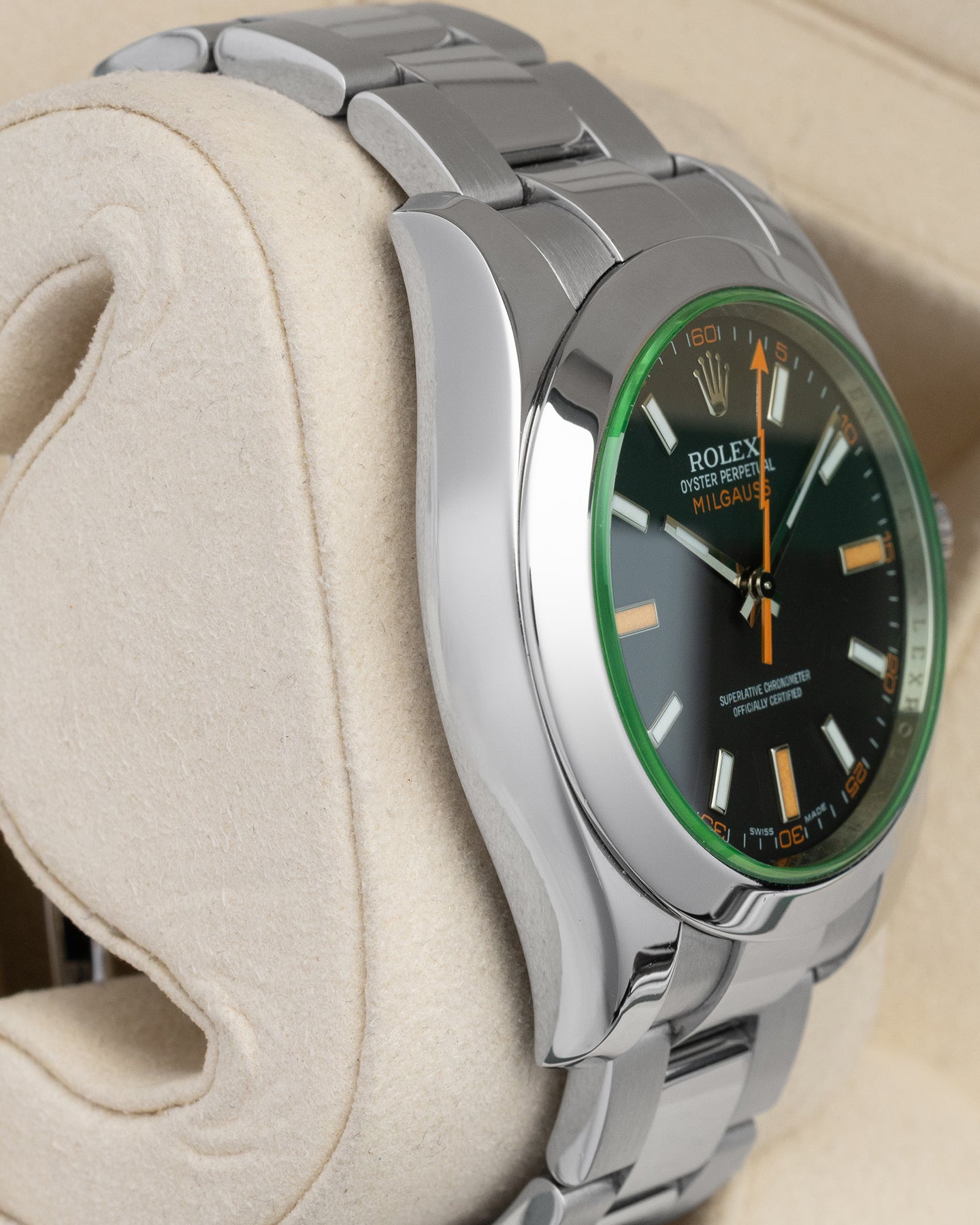 m,h  Rolex 116400GV Milgauss Z Blue Dial - Exquisite Timepieces