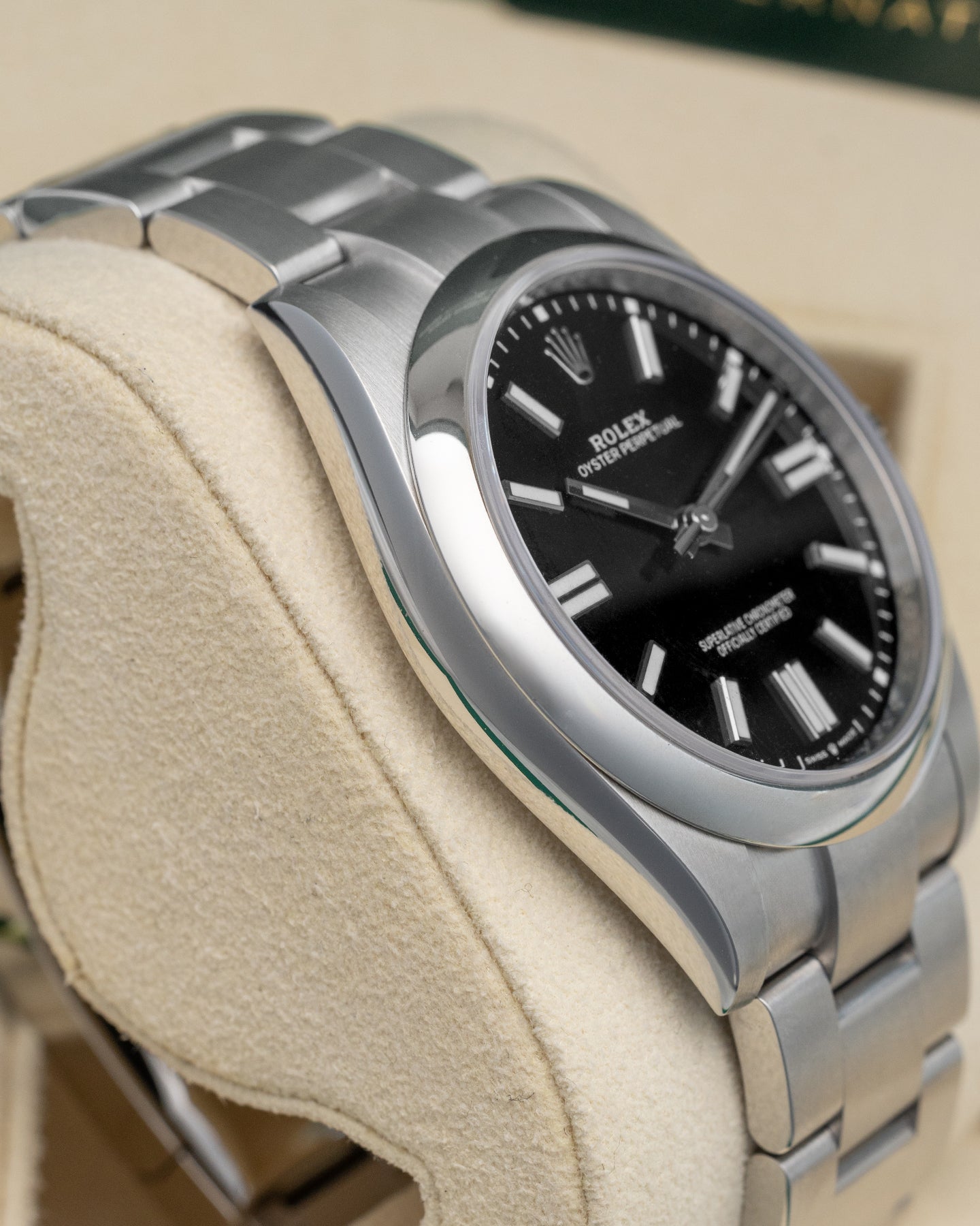 Steel Black 2021 Rolex Oyster Perpetual 124300 Watch | Noah's Fine Watches and Jewelry