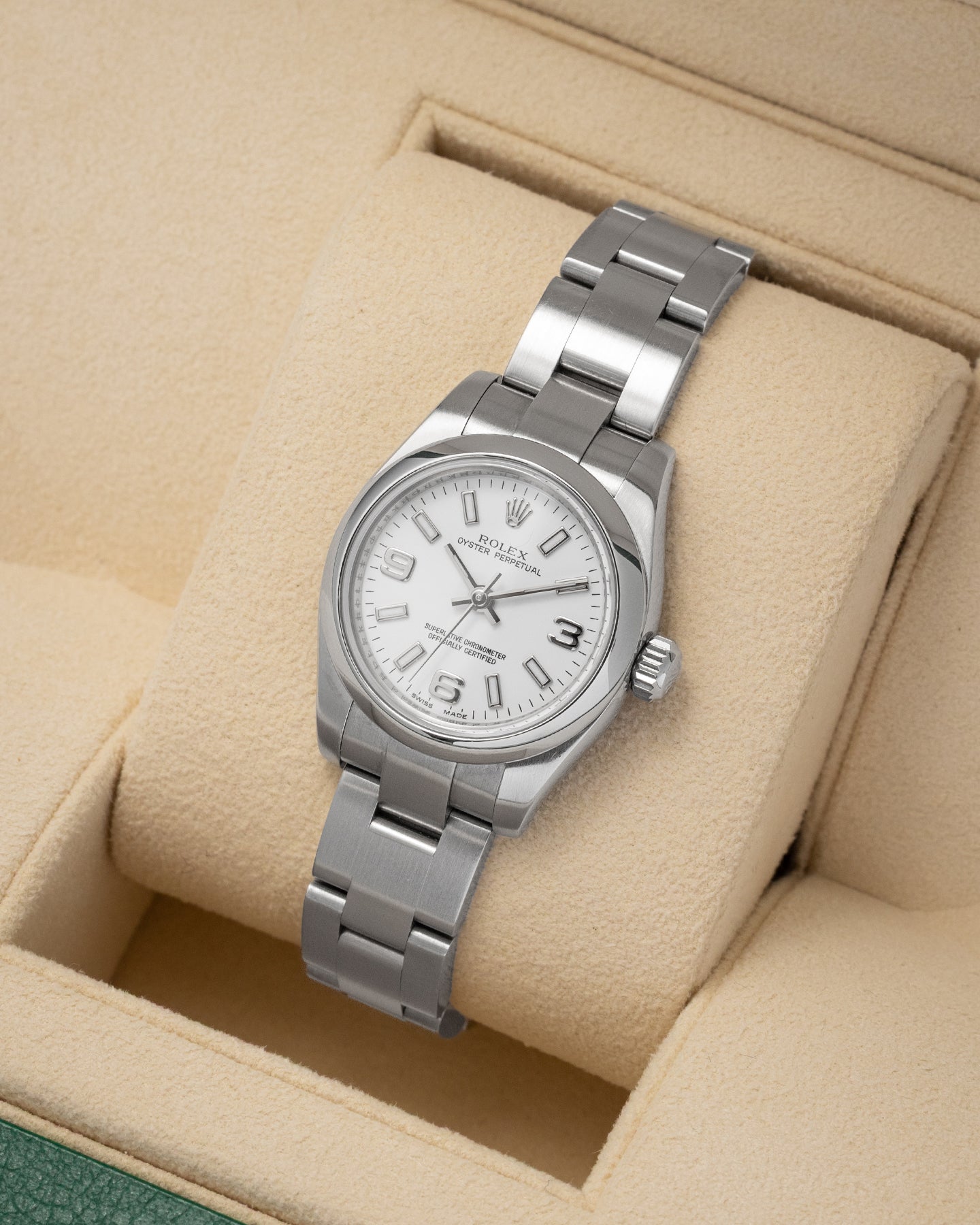 White Rolex Oyster Perpetual 26 176200 | Noahs Fine Watches and Jewelry TX