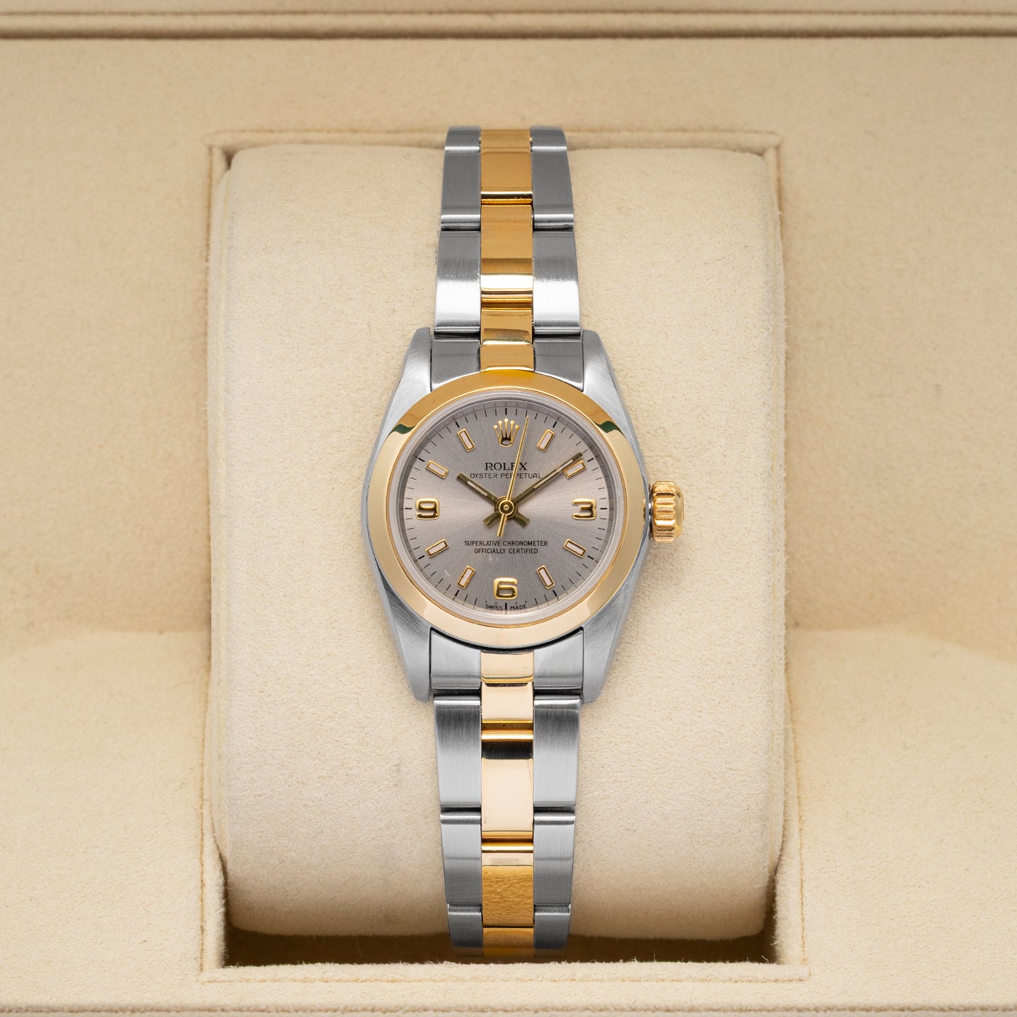 Slate Dial Rolex Oyster Perpetual 26 76183 | Noahs fine Watches and jewelry dfw