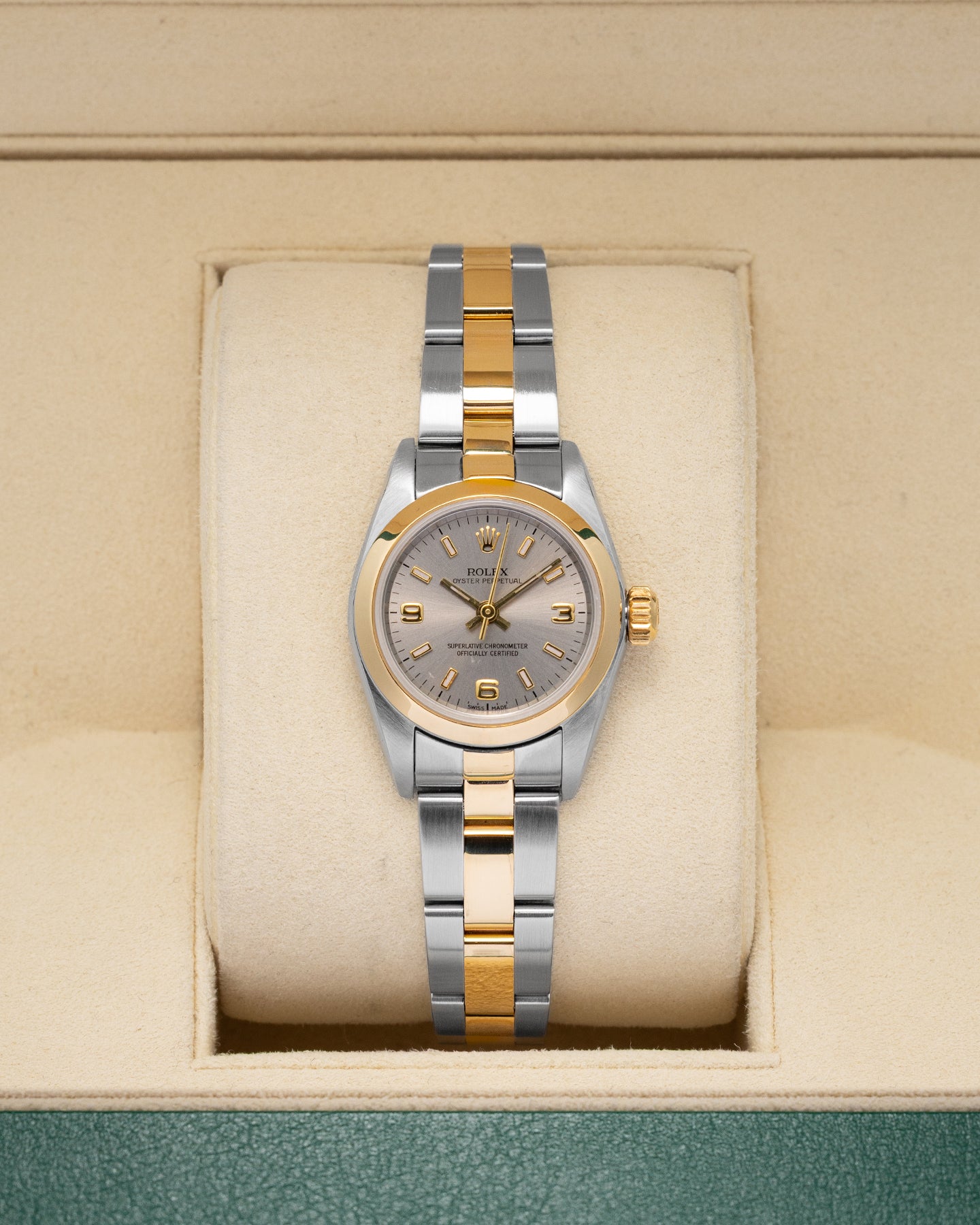 Slate Dial Rolex Oyster Perpetual 26 76183 | Noahs fine Watches and jewelry dfw