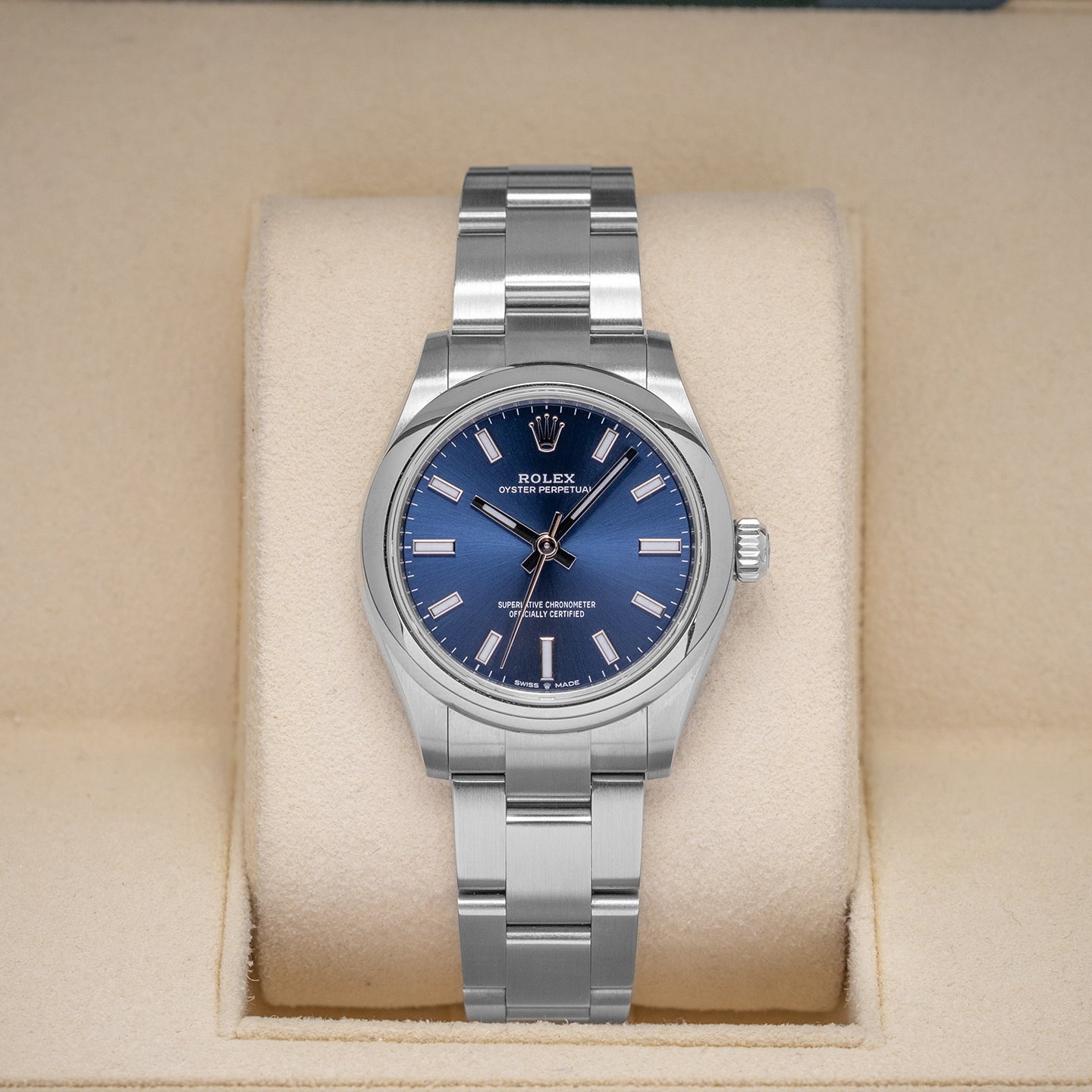2023 Rolex Oyster Perpetual Blue 277200 Watch | Noah's Fine Watches and Jewelry Dallas