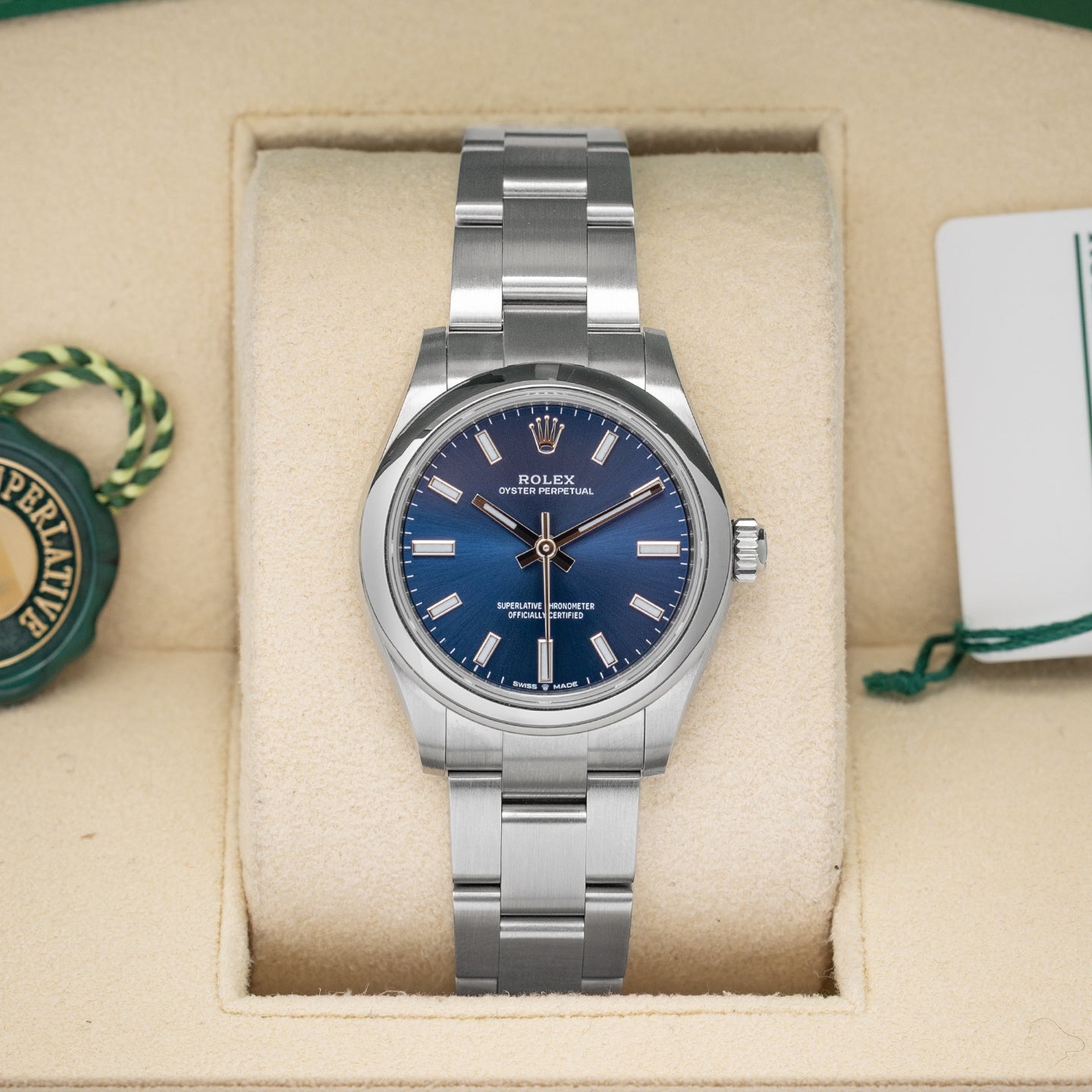 Blue Rolex Oyster Perpetual 31 277200 | Noahs Fine Watches & Jewelry TX