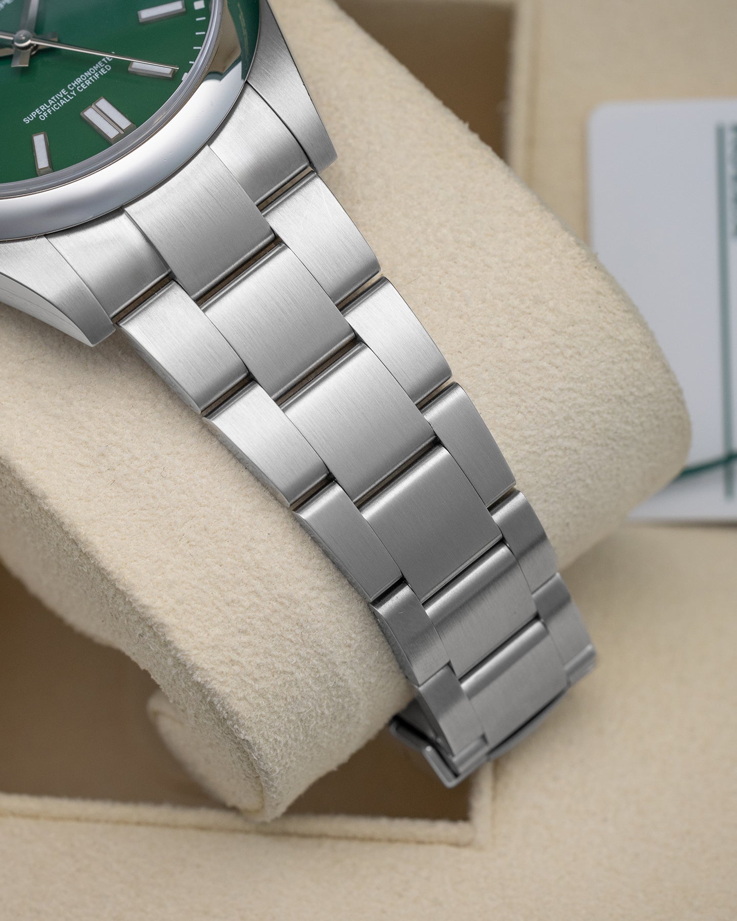 Rolex Oyster Perpetual Green Steel 124300 Watch | Noah's Fine Watches and Jewelry Dallas