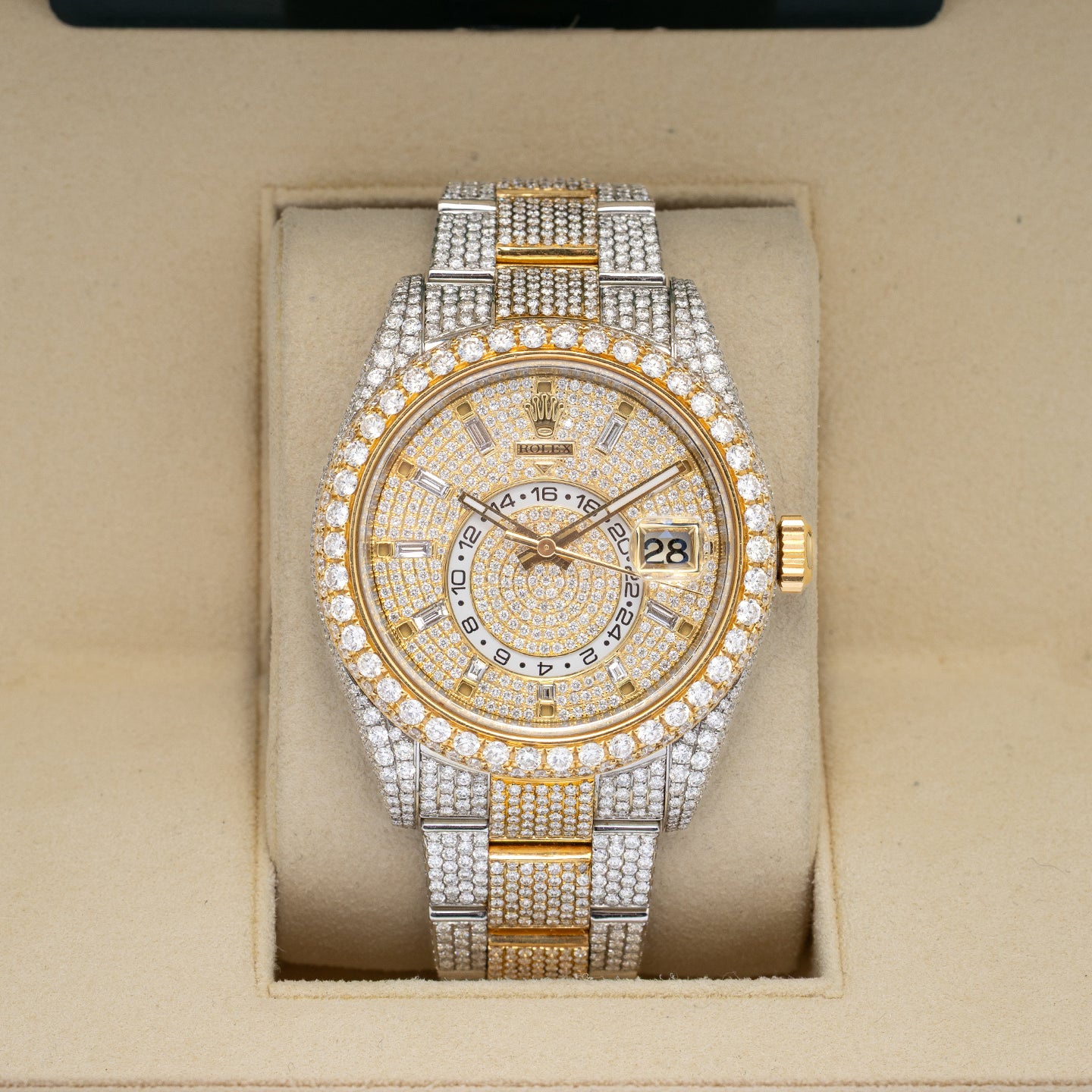 Gold and Diamonds Rolex Sky-Dweller 326933 | Noah's Fine Watches Frisco, TX