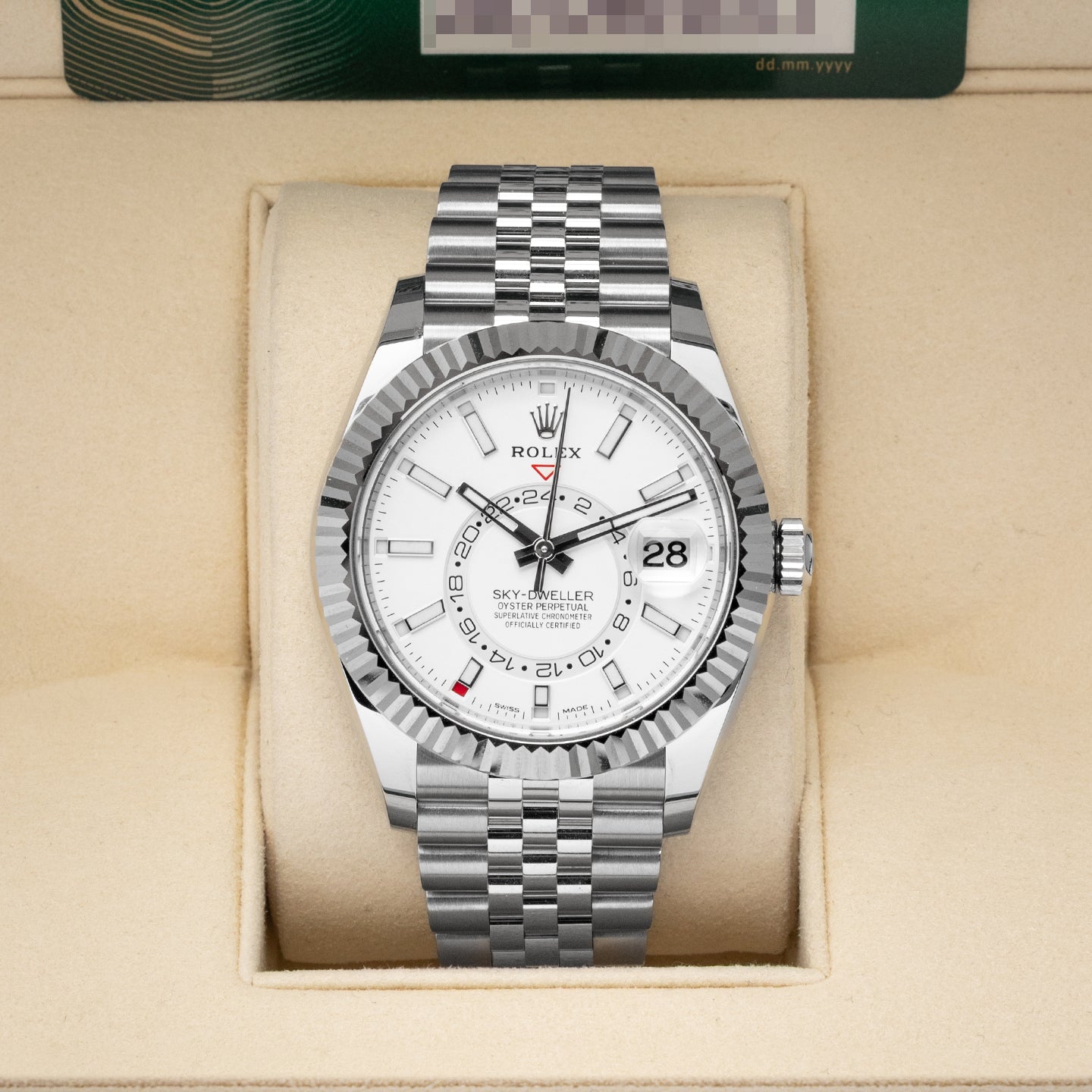 White Gold Rolex Sky-Dweller 42 326934 | Noah's Fine Watches DFW, TX