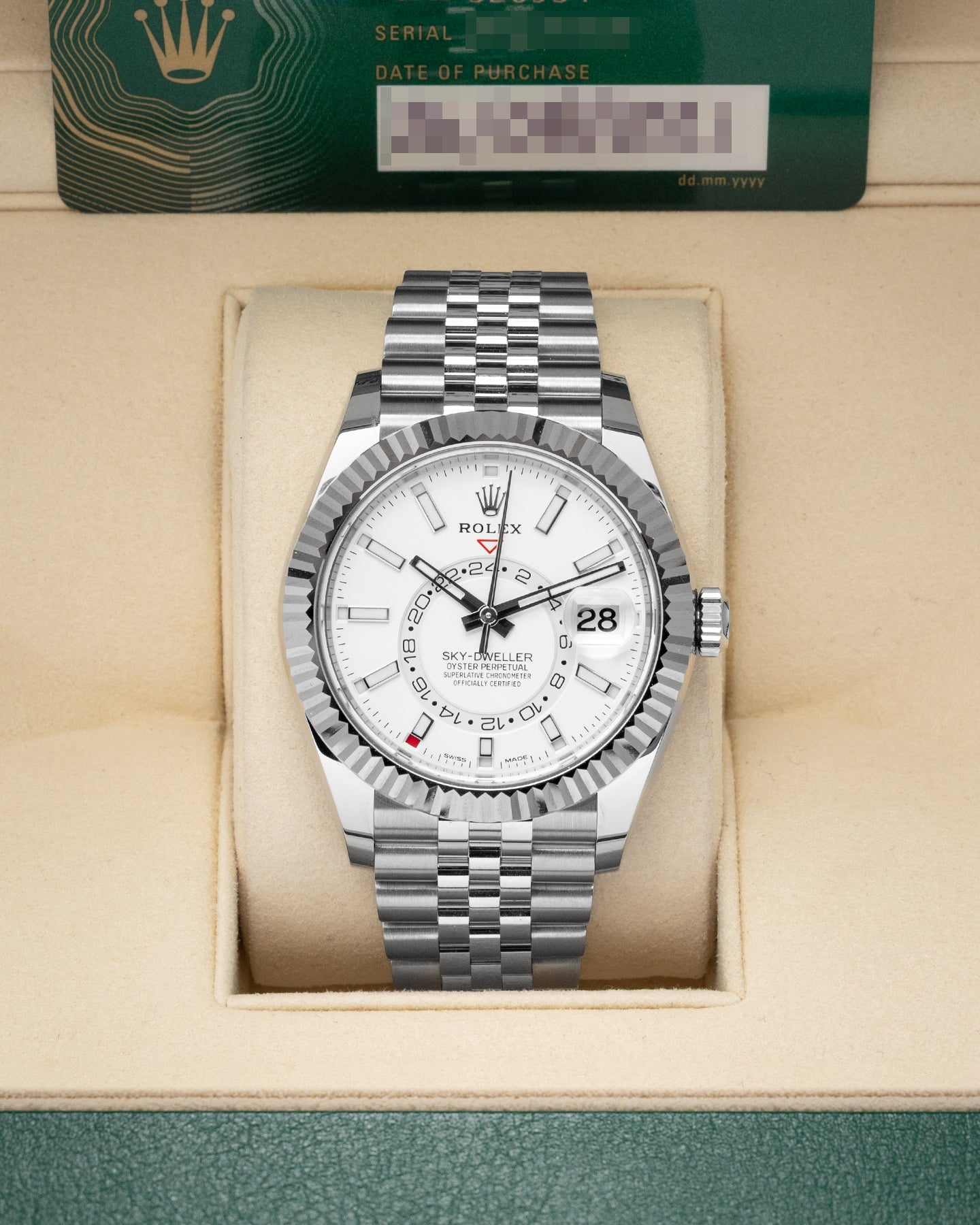 White Gold Rolex Sky-Dweller 42 326934 | Noah's Fine Watches DFW, TX