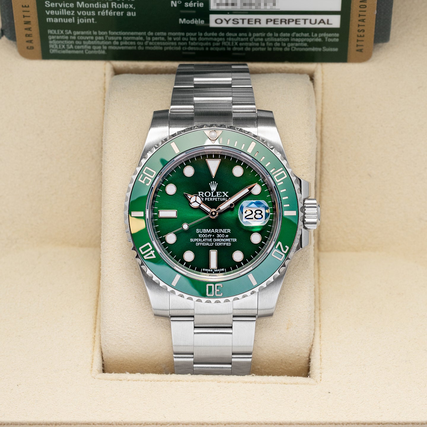 Hulk Rolex Submariner Date 116610LV | Noah's Fine Watches Frisco, Texas