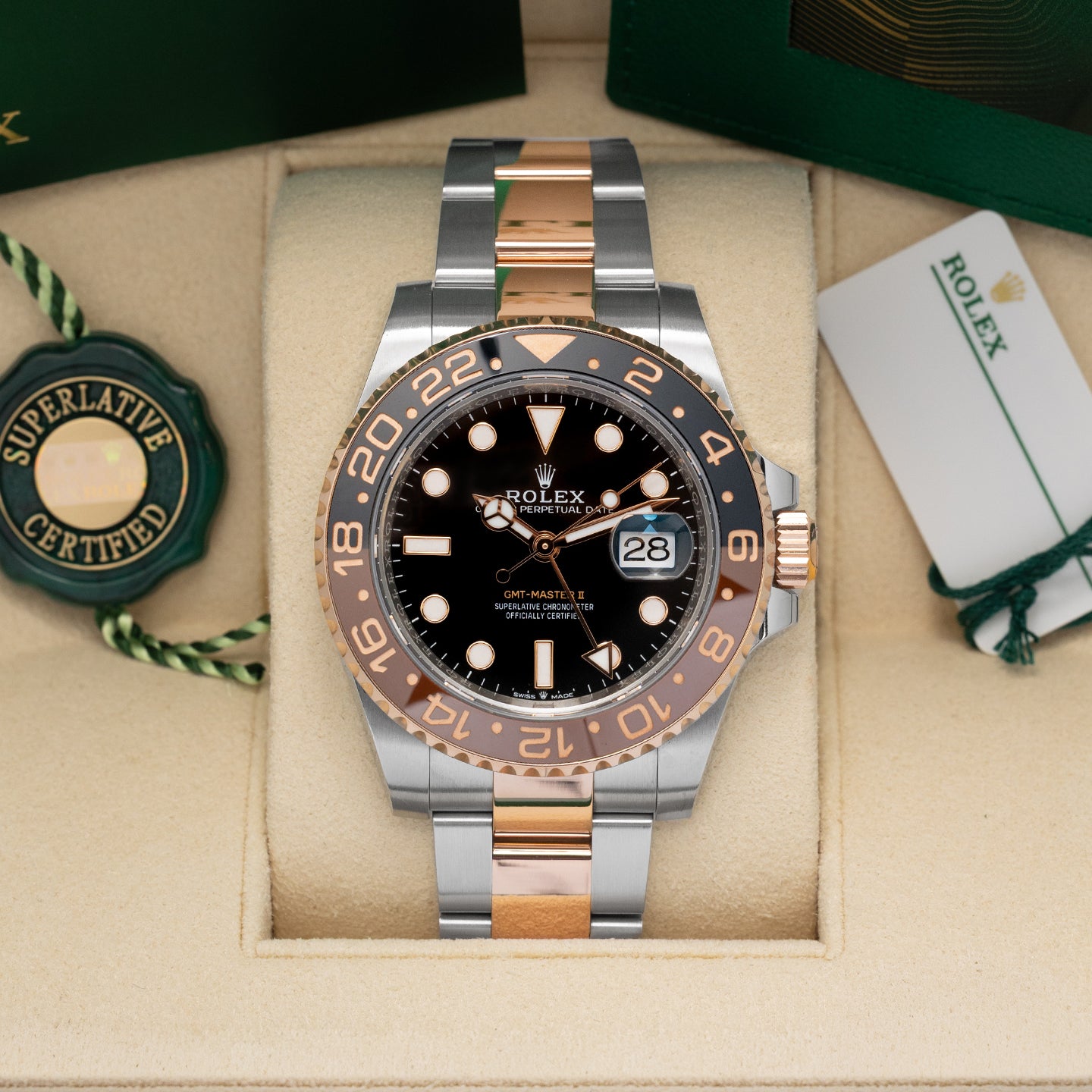 Root Beer Rolex GMT-Master II 126711CHNR | Noahs Fine Watches & Jewelry TX