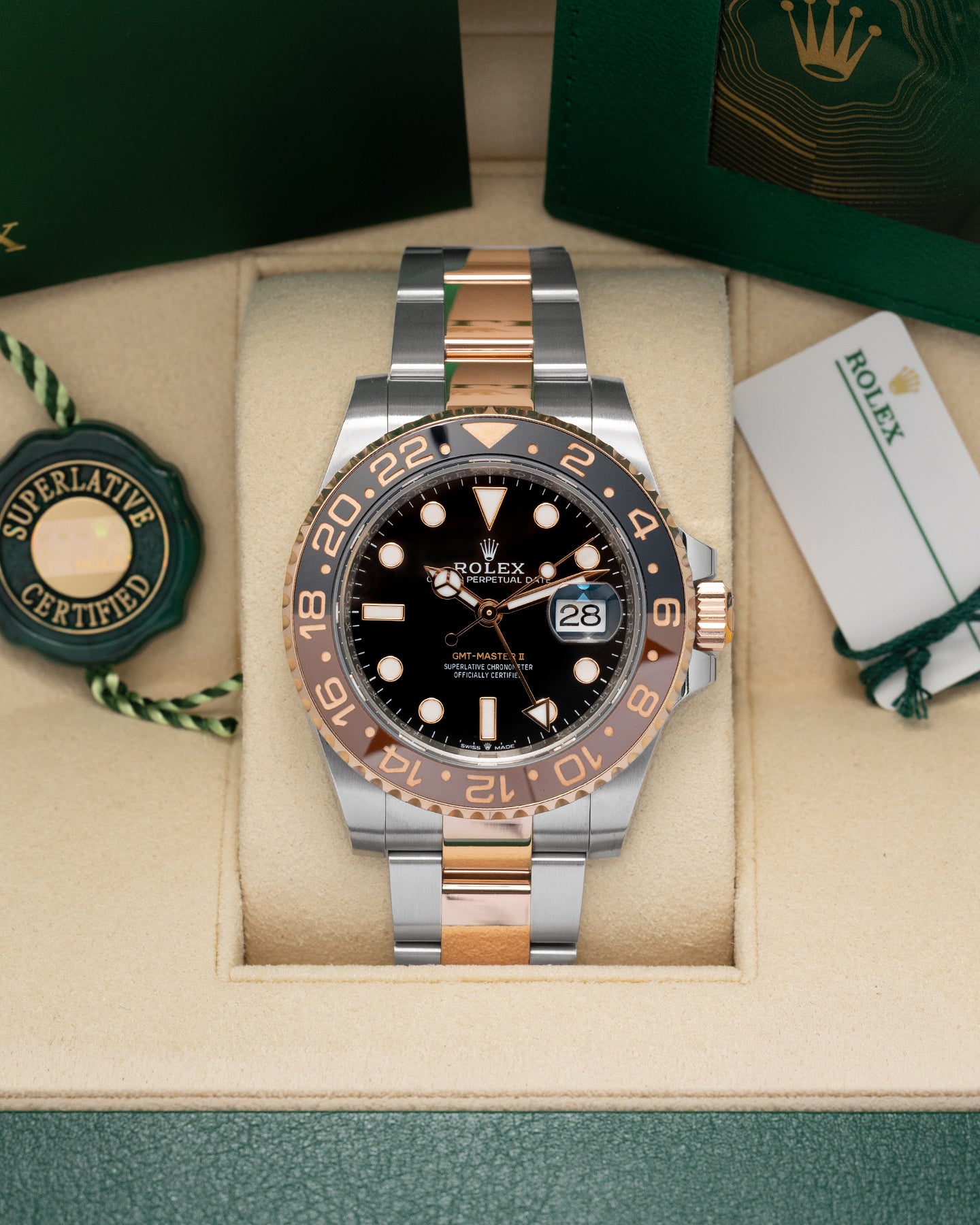 Root Beer Rolex GMT-Master II 126711CHNR | Noahs Fine Watches & Jewelry TX