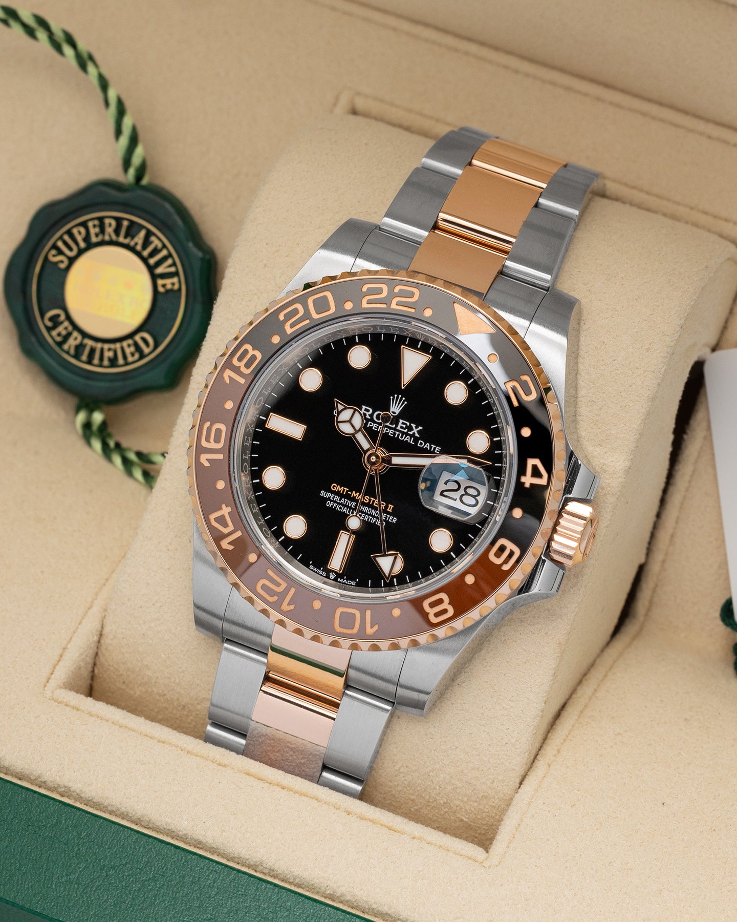 Root Beer Rolex GMT-Master II 126711CHNR | Noahs Fine Watches & Jewelry TX