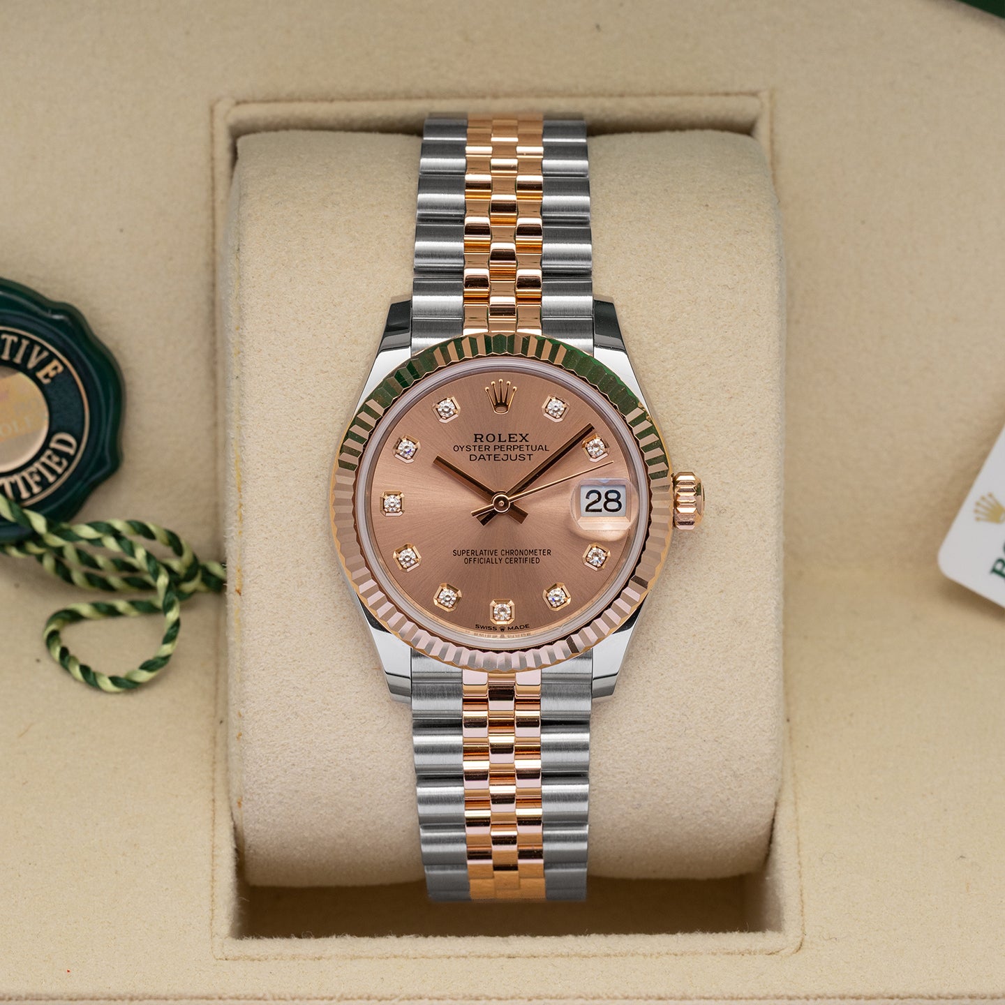 Rosé Diamond Rolex Datejust 278271 | Noah's Fine Watches and Jewelry
