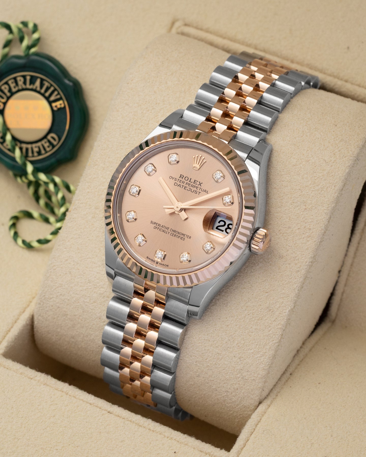Rosé Diamond Rolex Datejust 278271 | Noah's Fine Watches and Jewelry