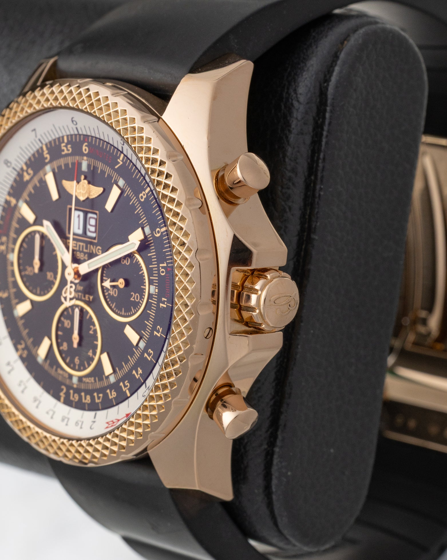 BENTLEY Gold Prestigeピンクゴールドプラチナローズ 非売品 Breitling Bentley 6.75 49 R44367 – Noah's Fine Watches & Jewelry