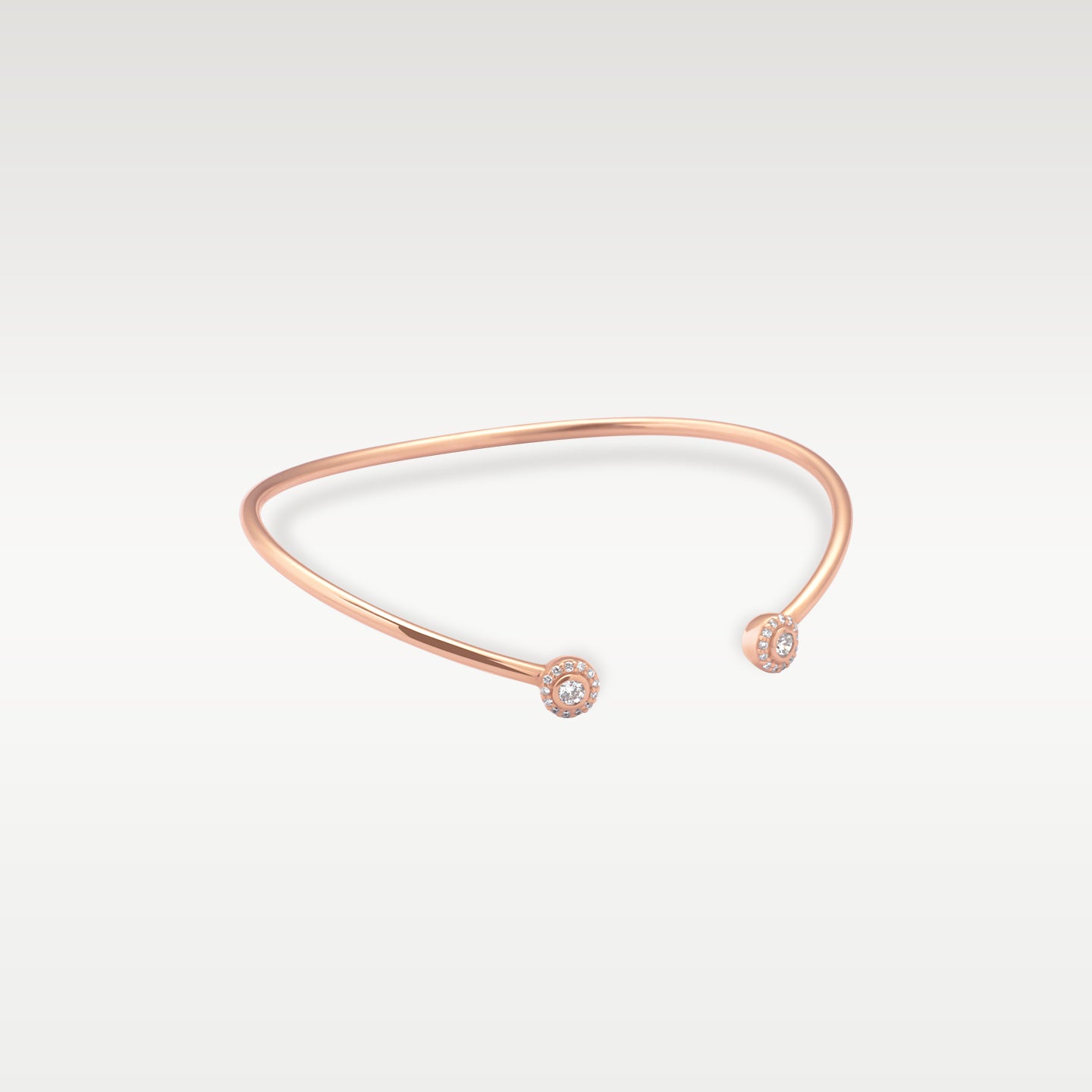 Rose Gold 0.30 carat Diamond Cuff Bracelet | Noah's Fine Jewelry and Watches Dallas