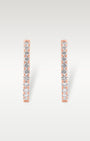 Rose Gold Inside Out Diamond Pave Hoop Earrings | Noah's Fine Jewelry Dallas