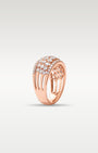 Rose Gold Multi-Row Domed Ring | Noah's Fine Jewelry & Watches Texas