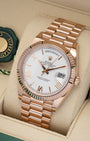 White Rolex Day-Date 40 228235 | Noah's Fine Watches & Jewelry TX