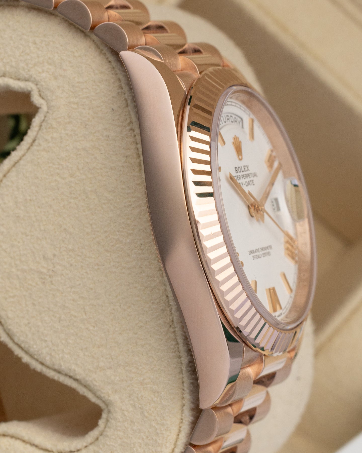 White Rolex Day-Date 40 228235 | Noah's Fine Watches & Jewelry TX