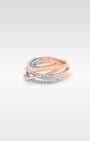 14K Rose Gold Twisted Diamond Ring | Noah's Fine Watches & Jewelry Texas
