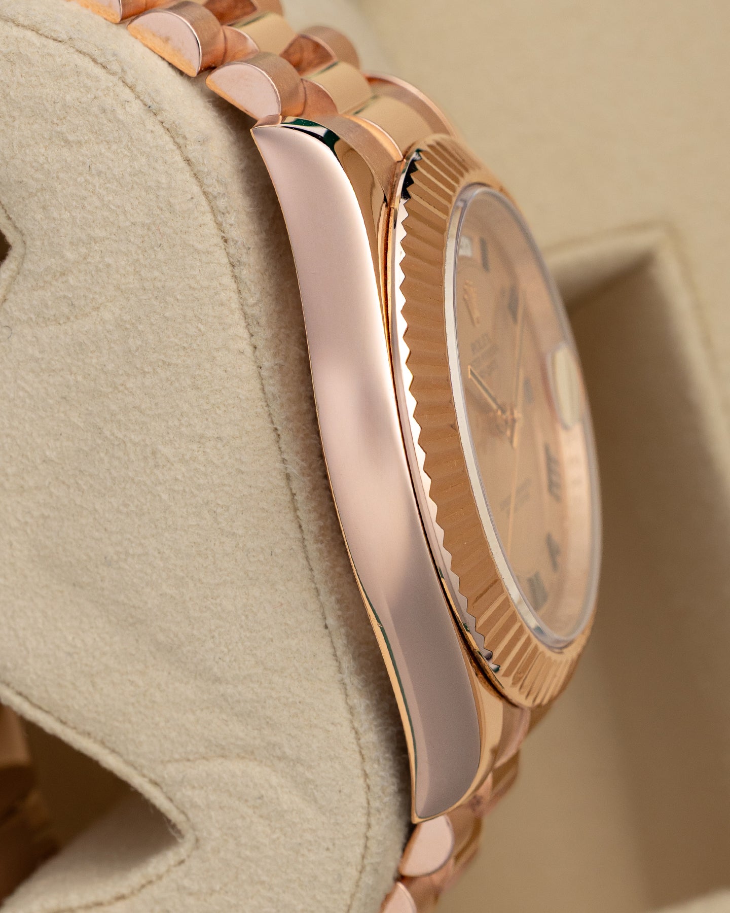 Rose Gold Rolex Day-Date II 218235 | Noah's Fine Watches and Jewelry