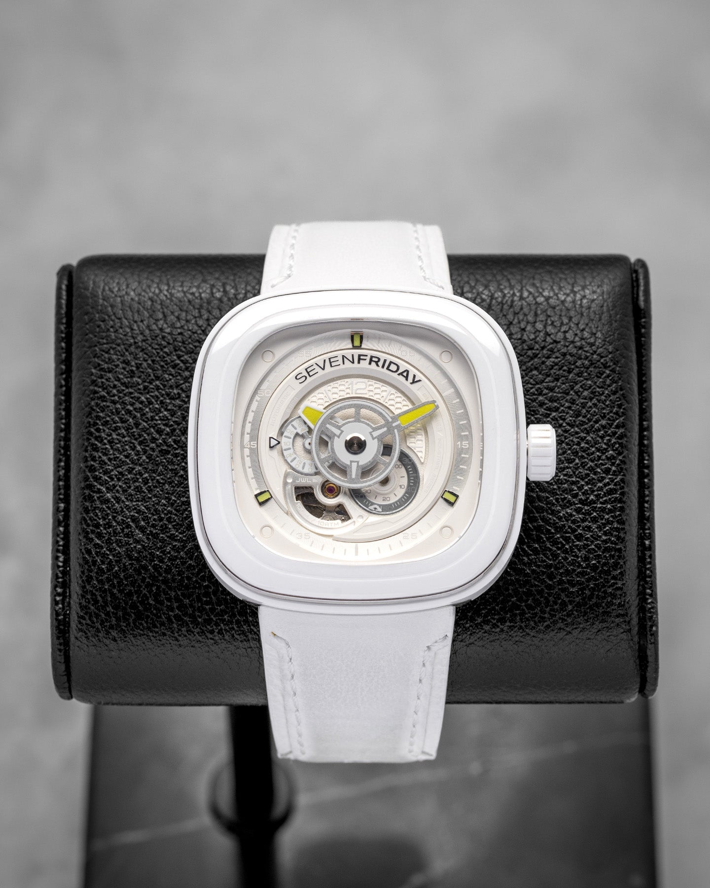 White Ceramic SEVEN FRIDAY P1C/04 CAIPI Watch | Noah's Fine Watches and Jewelry Dallas