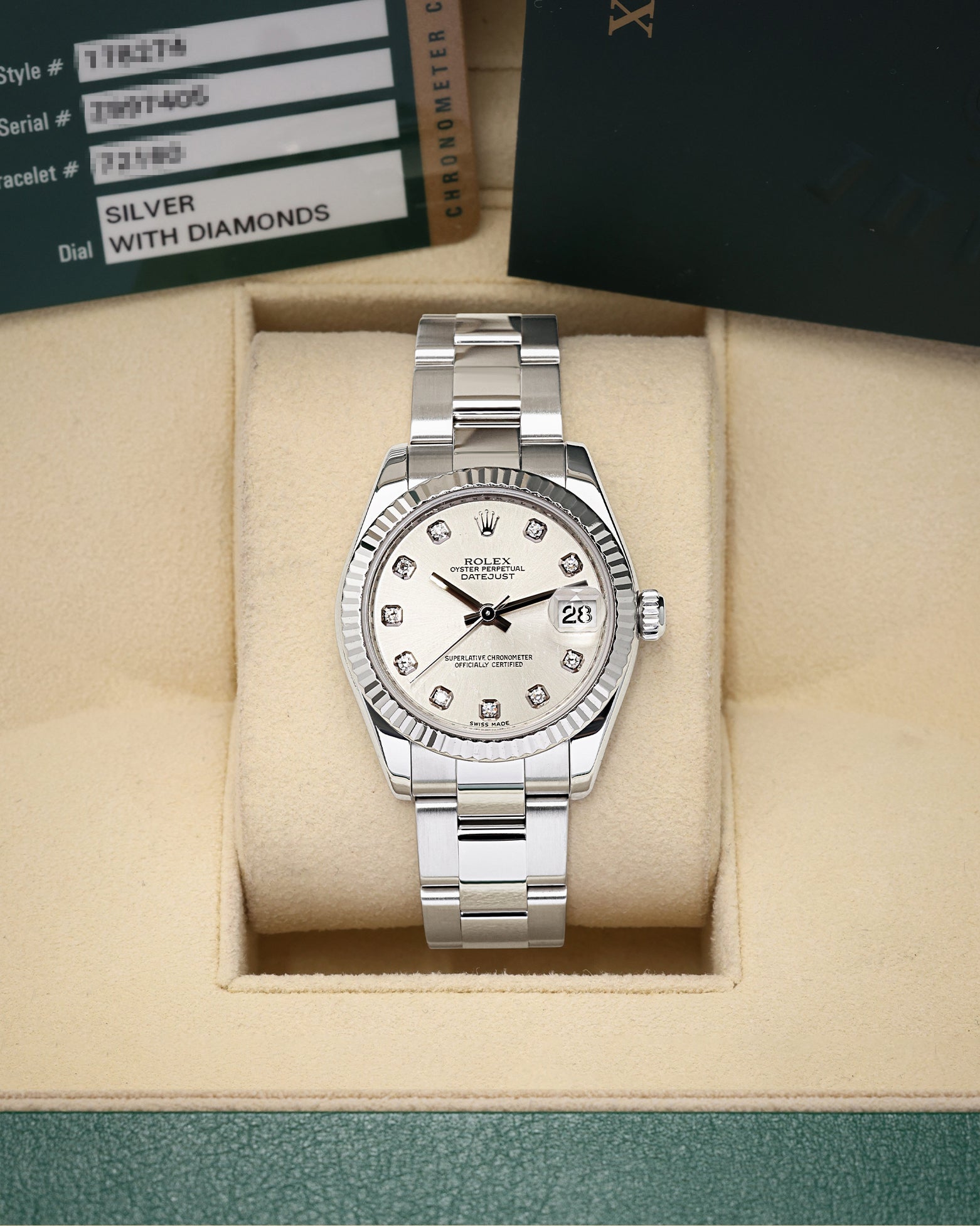Womens Rolex Datejust 31 178274 | Noah's Fine Watches & Jewelry Dallas