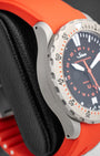 Steel Black Sinn U2 EZM 5 Orange Strap Watch | Noah's Fine Watches and Jewelry Dallas
