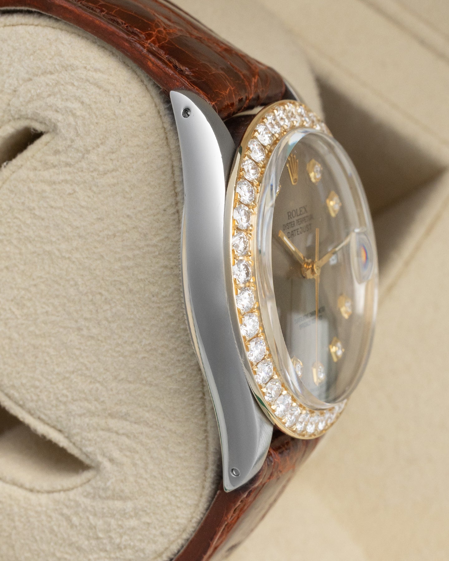 Custom Diamond Rolex Datejust 36 16013 | Noah's Fine Jewelry & Watches USA