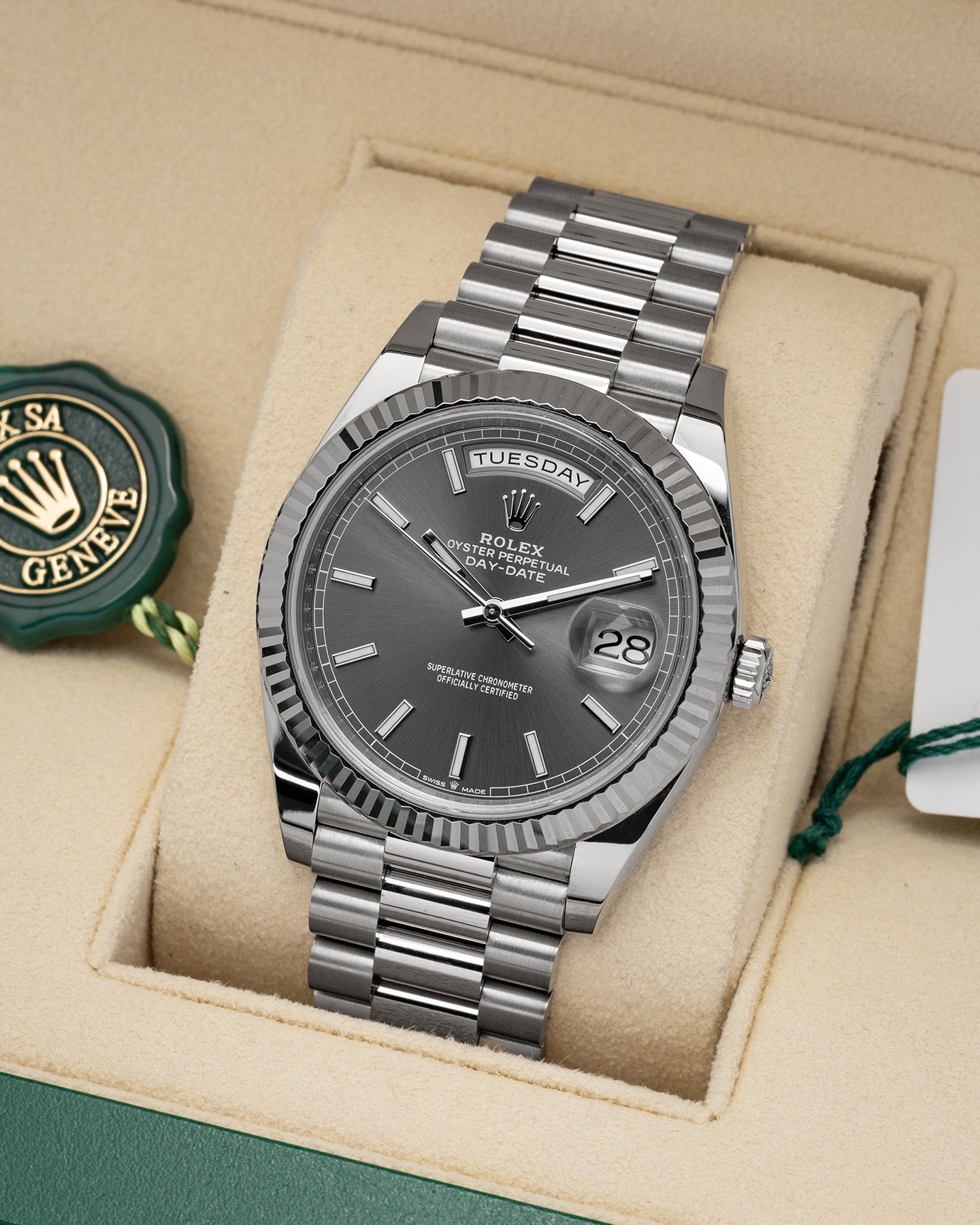 Rolex Day-Date Slate 40 228239 – Noah's Fine Watches & Jewelry