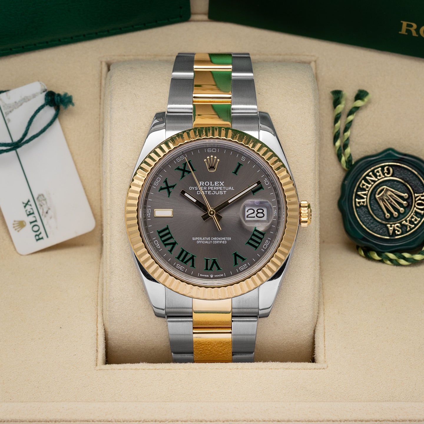 Rolex Datejust Slate Wimbledon 126333 | Noah's Fine Watches & Jewelry DFW