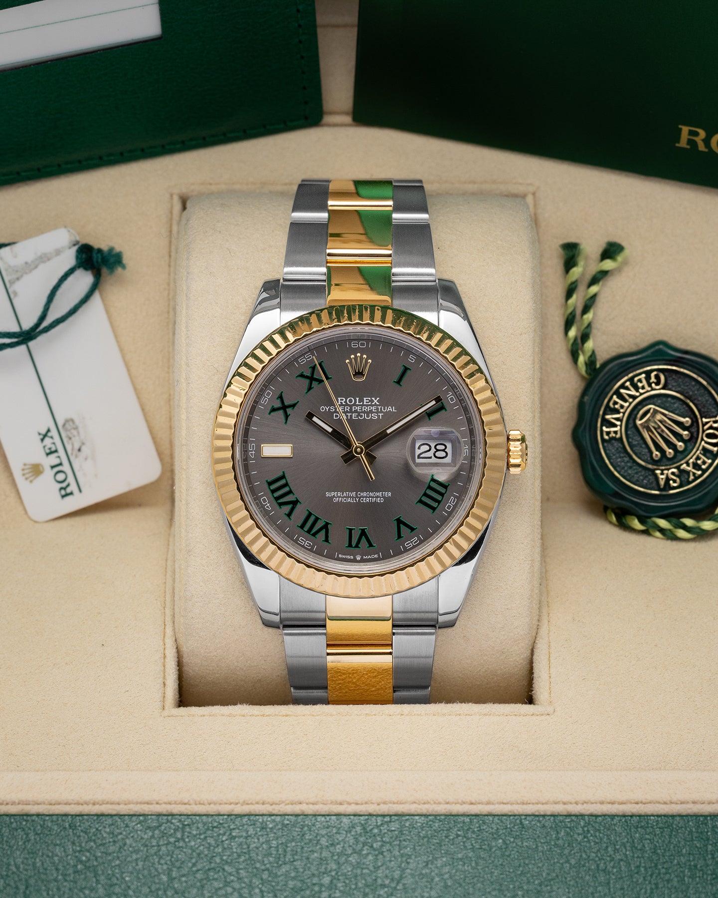 Rolex Datejust Slate Wimbledon 126333 | Noah's Fine Watches & Jewelry DFW
