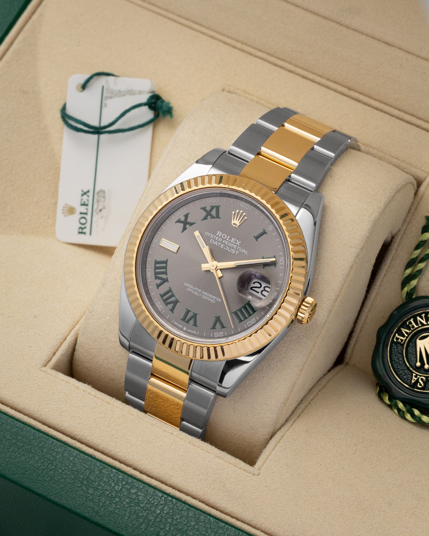Rolex Datejust Slate Wimbledon 126333 | Noah's Fine Watches & Jewelry DFW