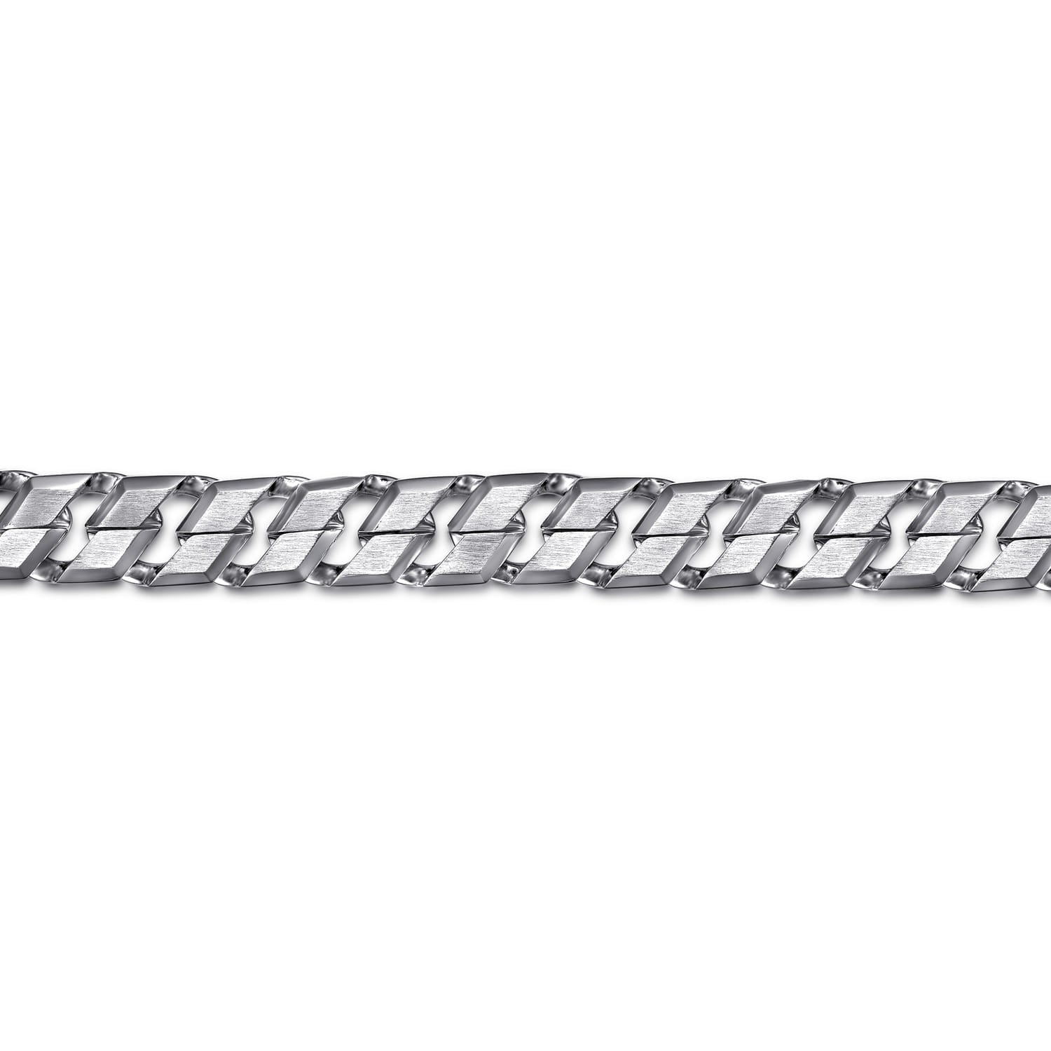 7mm 925 Sterling Silver Men's Solid Herringbone Chain Bracelet