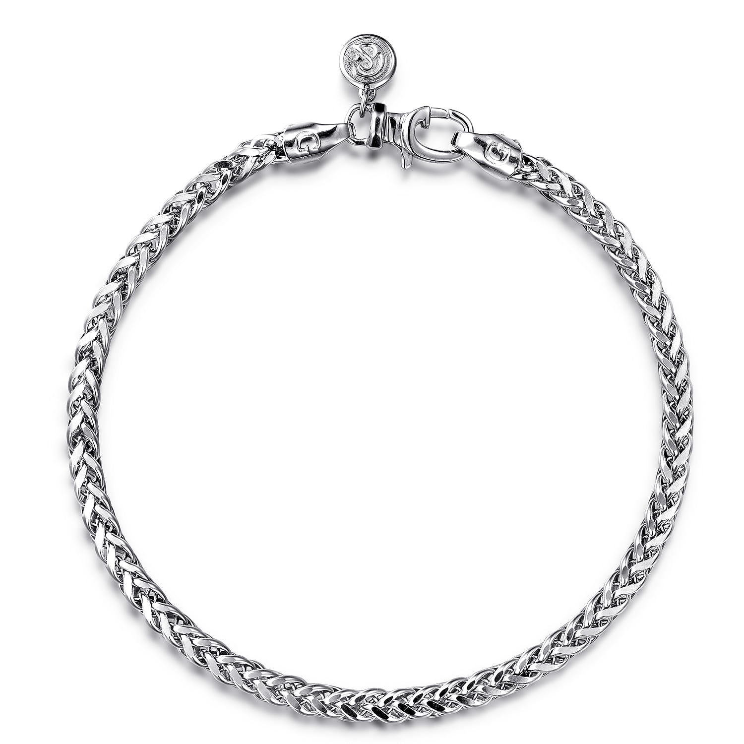 925 Sterling Silver Wheat Chain Bracelet 