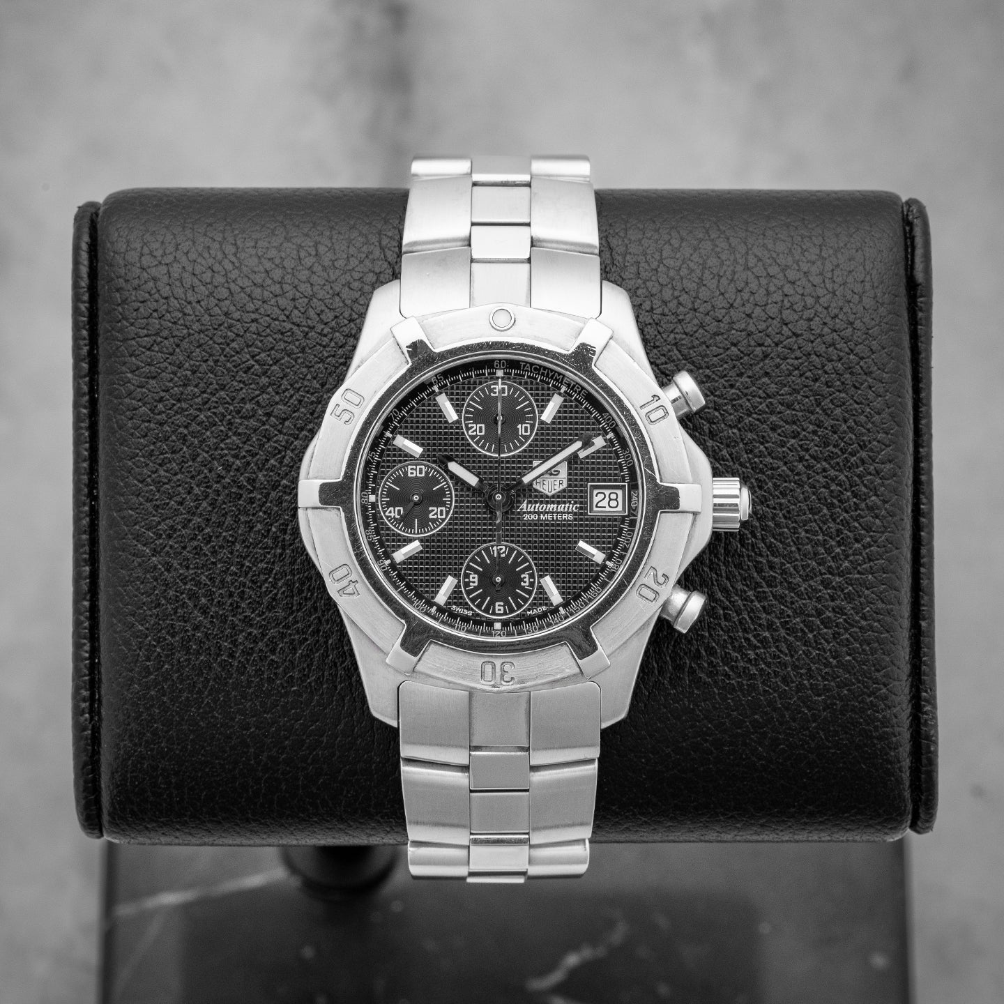 Aquaracer CN2111 Steel Black Tag Heuer  Watch | Noah's Fine Watches and Jewelry Dallas