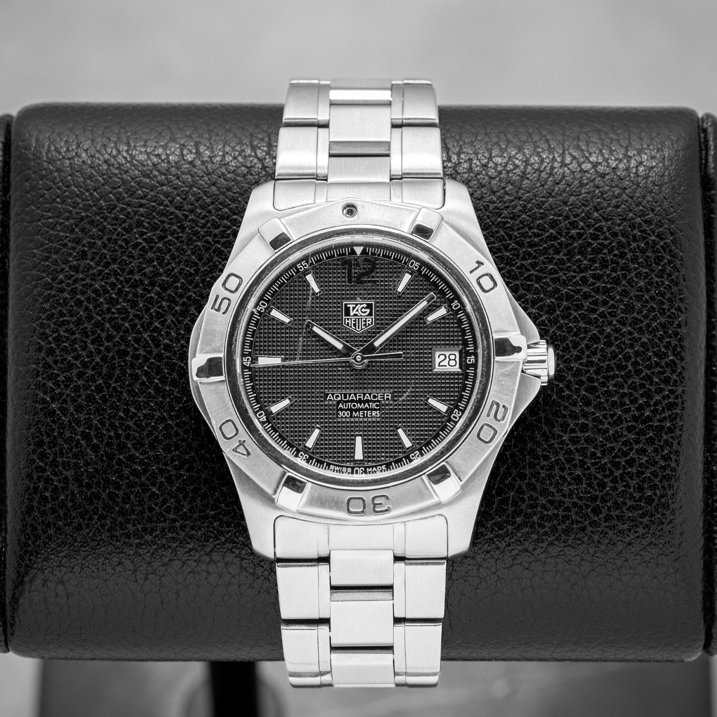 Steel Black Tag Heuer Aquaracer WAF2110 | Noah's Fine Watches and Jewelry Dallas