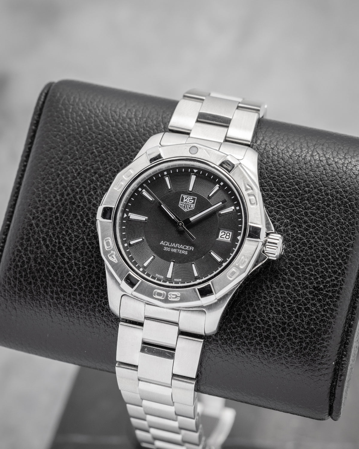 Men\'s 39mm Tag Heuer Aquaracer 300M Silver Dial Swiss Made Watch! Ref: WAB1111! TAG Heuer Aquaracer Quartz WAY1111 – Noah main image 4