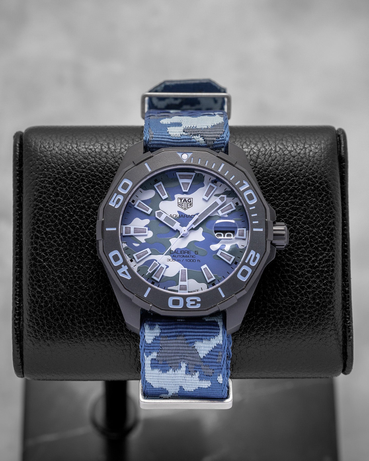 Blue Camouflage Tag Heuer Aquaracer WAY208D Watch | Noah's Fine Watches and Jewelry