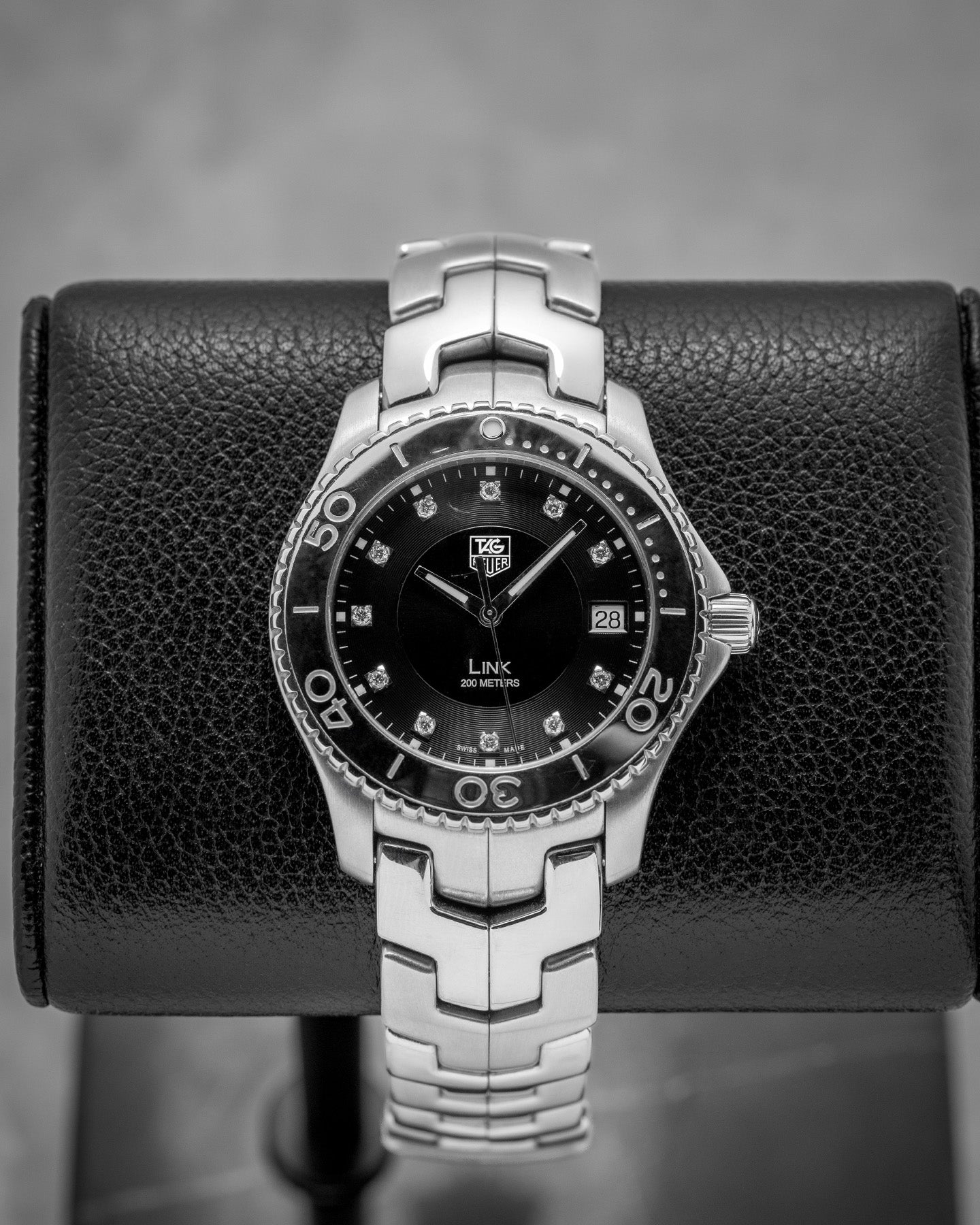 Tag Heuer Link Quartz WJ1113 Black Diamond Watch | Noah's Fine Watches and Jewelry