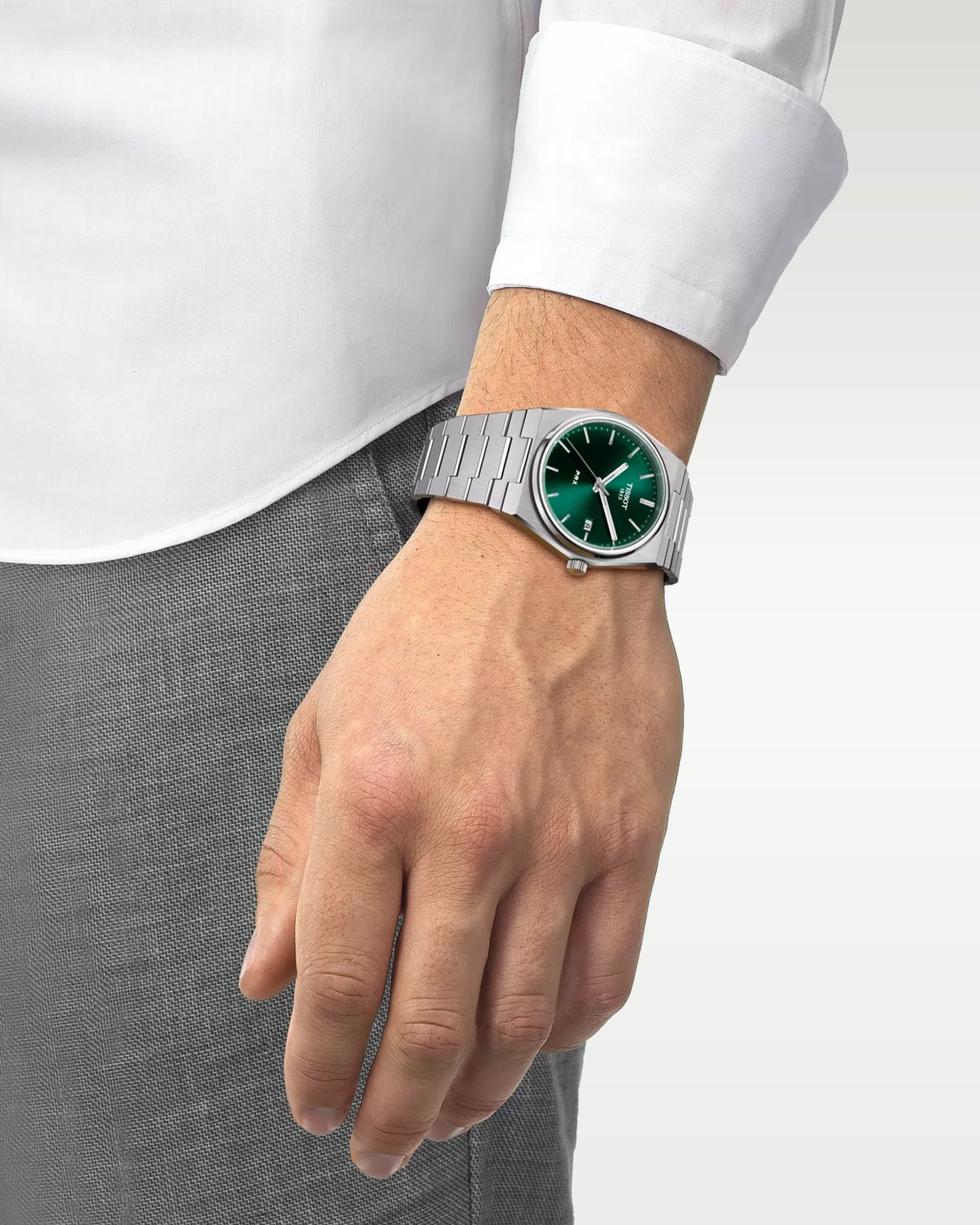 Green Tissot PRX 40MM T137.410.11.091.00 | Noah's Fine Watches