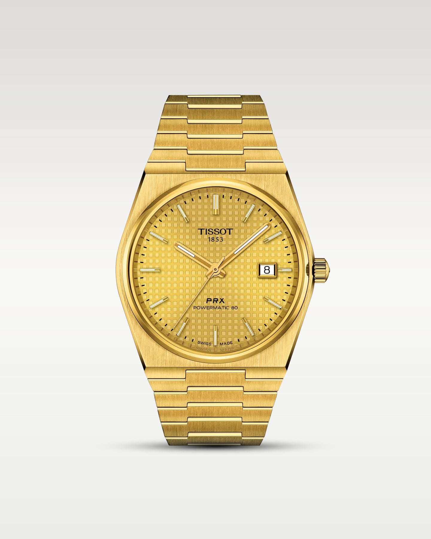 PRX Powermatic T1374073302100 Yellow Gold Tissot Watch | Noah's Fine Watches Dallas