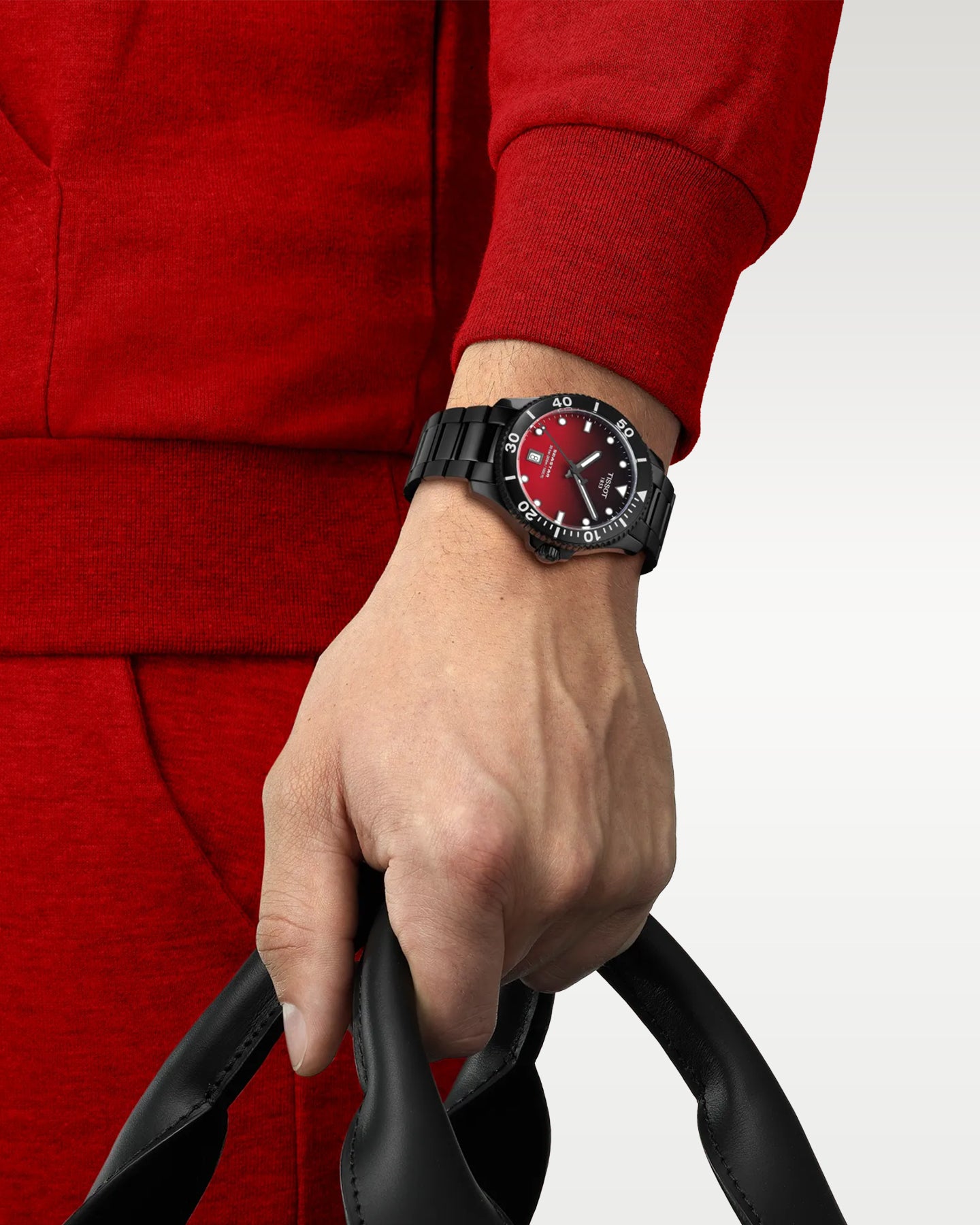 Tissot Seastar 1000 40MM Red-Black | Noah's Fine Watches