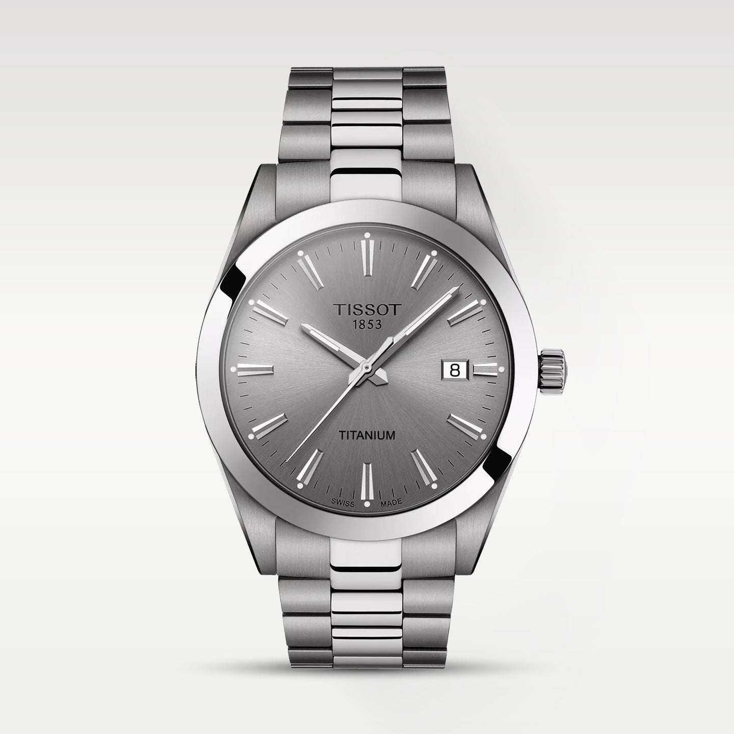Grey Tissot Gentleman 40MM T127.410.44.081.00 | Noah's Fine Watches