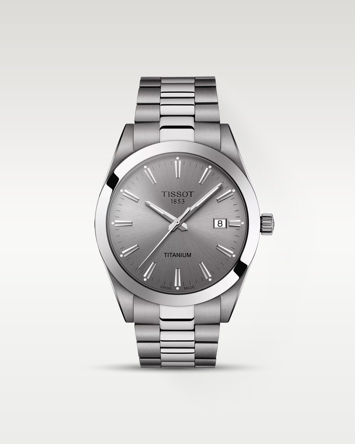 Grey Tissot Gentleman 40MM T127.410.44.081.00 | Noah's Fine Watches