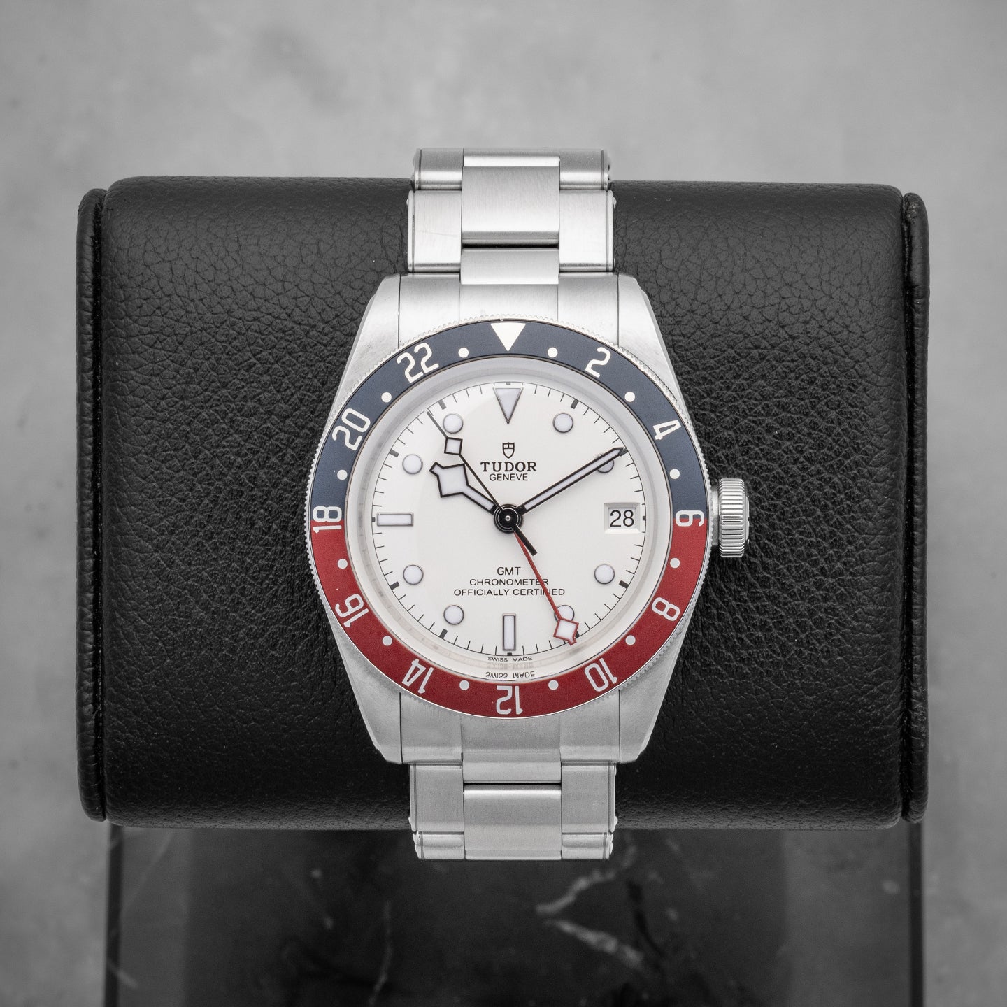 Tudor Black Bay GMT 79830RB Pepsi at Noah's Fine Watches & Jewelry in Frisco, Texas.