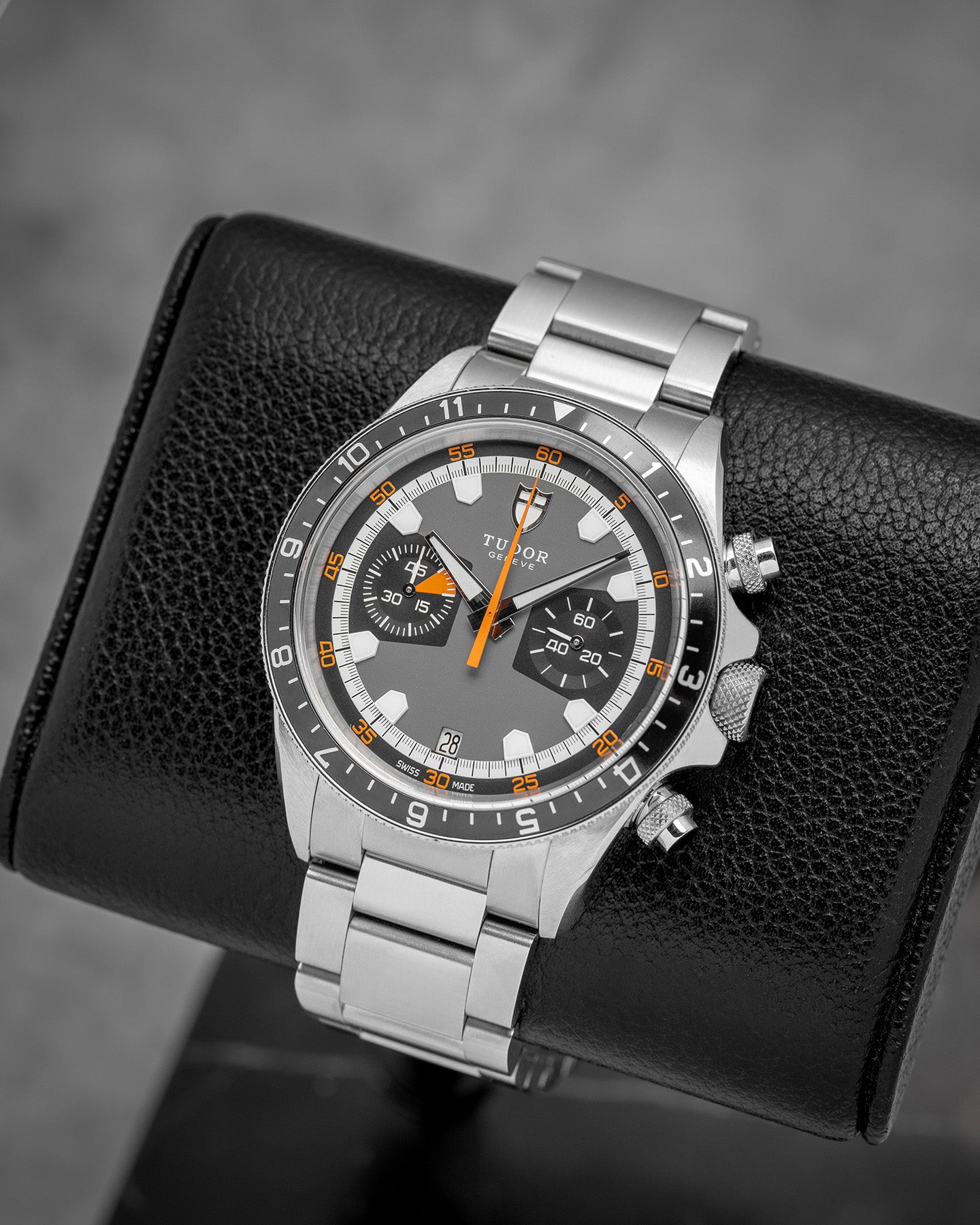 Steel Gray Tudor Heritage Chronograph 70330N Watch | Noah's Fine Watches and Jewelry Dallas
